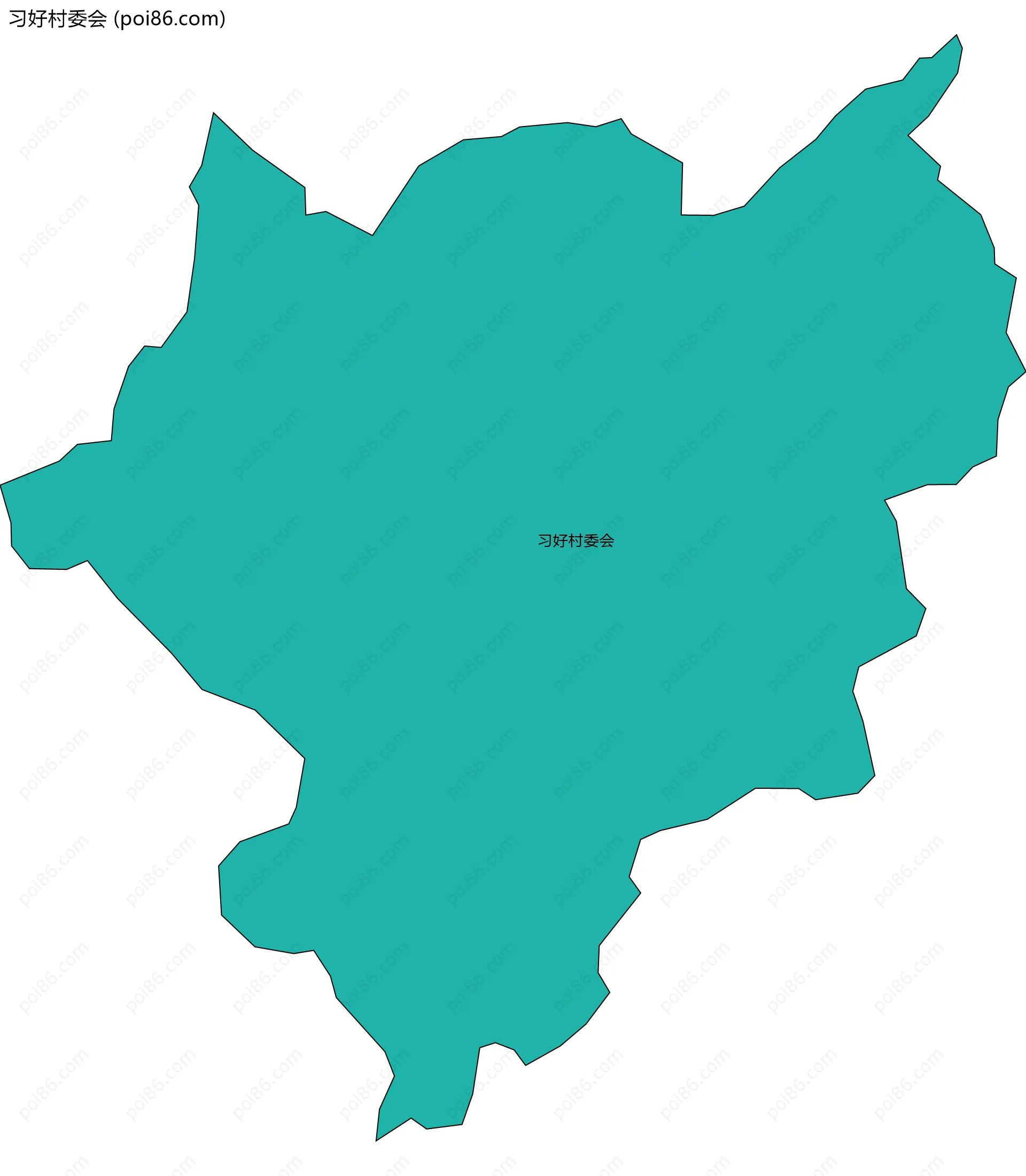 习好村委会边界地图