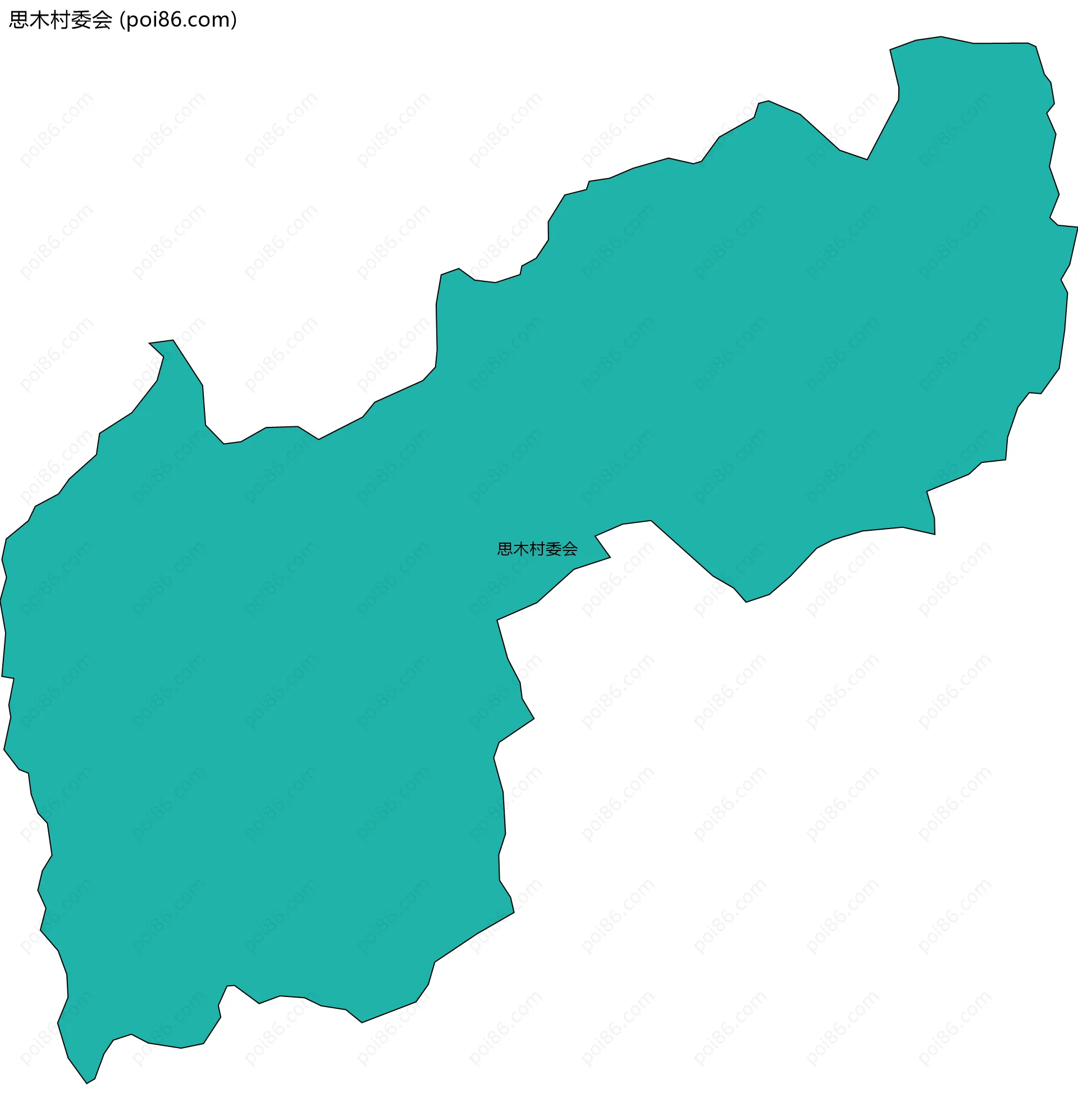 思木村委会边界地图