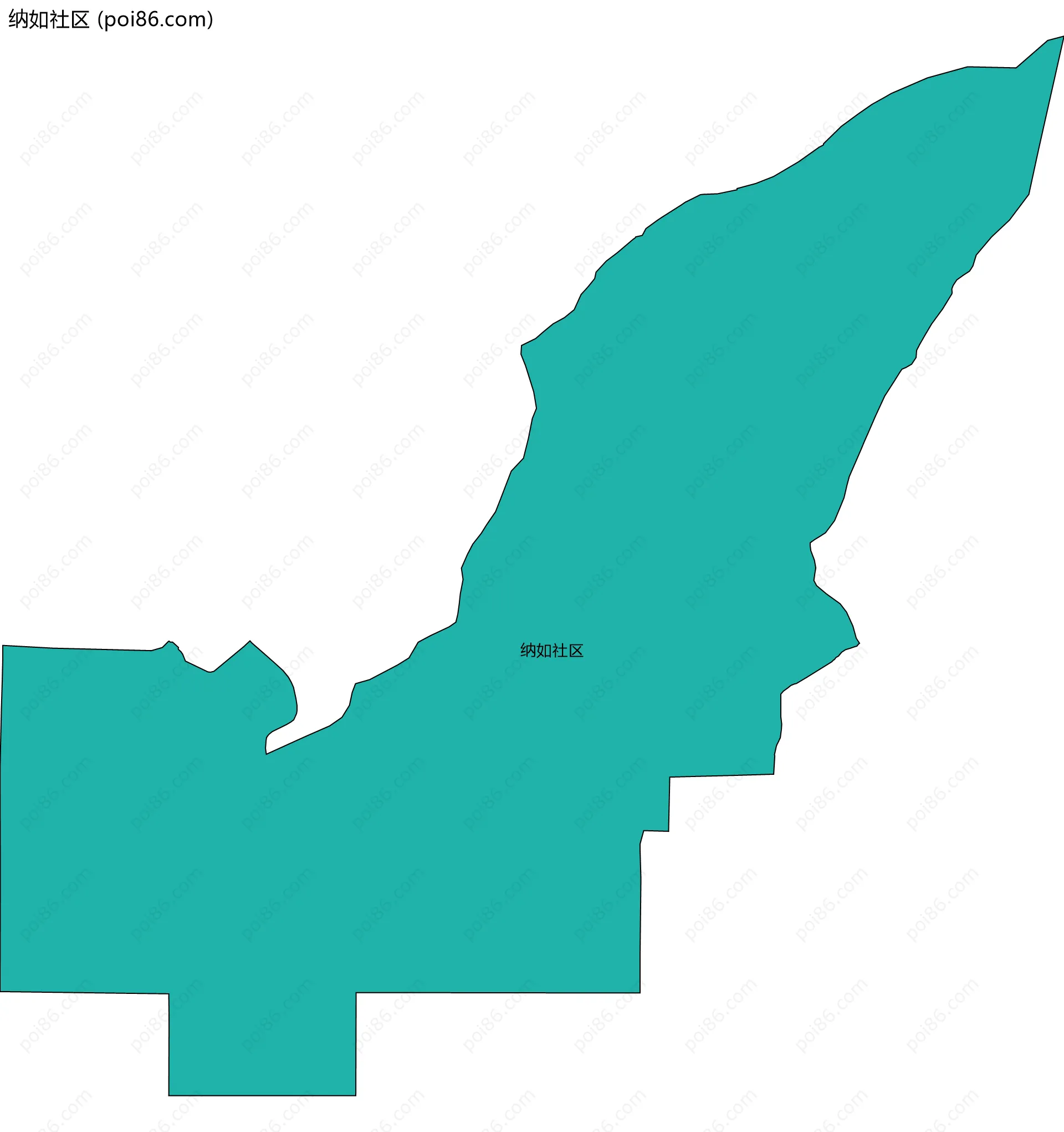 纳如社区边界地图