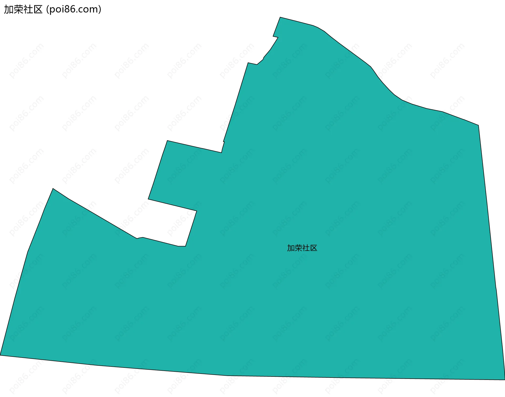 加荣社区边界地图