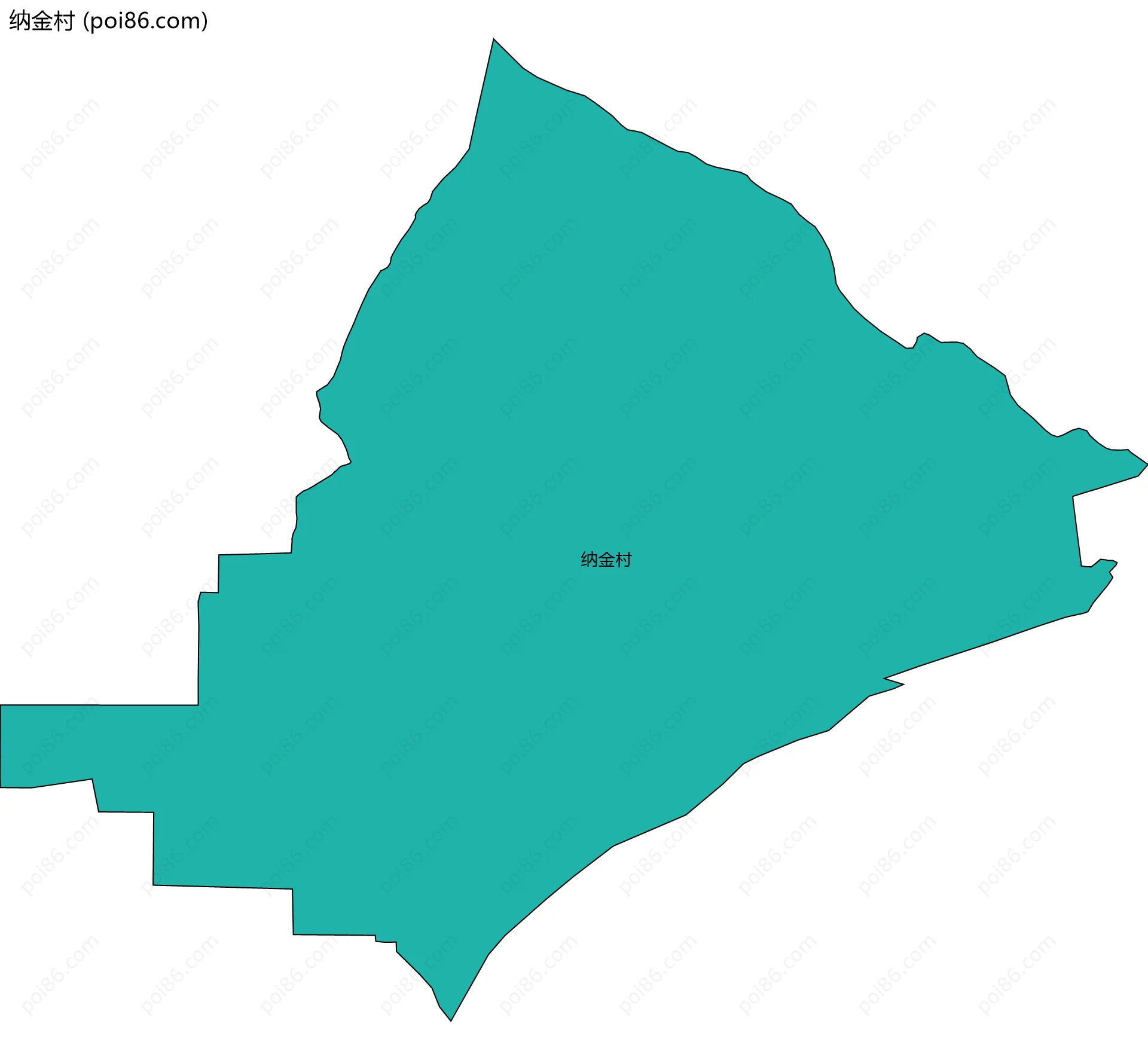 纳金村边界地图