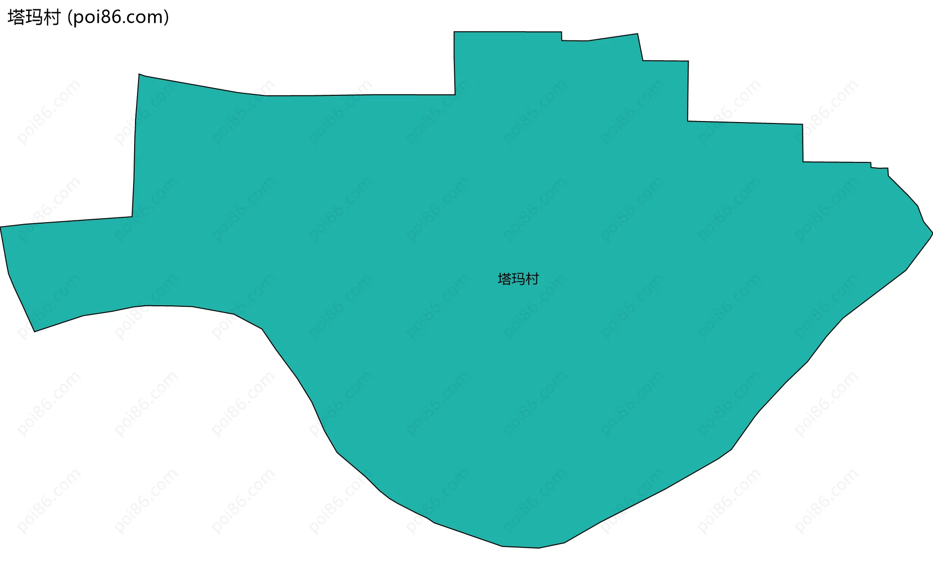 塔玛村边界地图