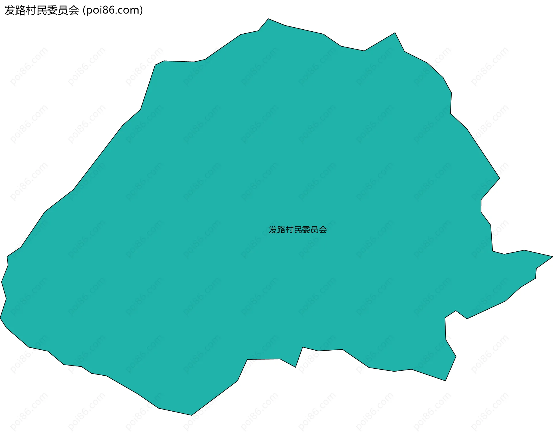 发路村民委员会边界地图