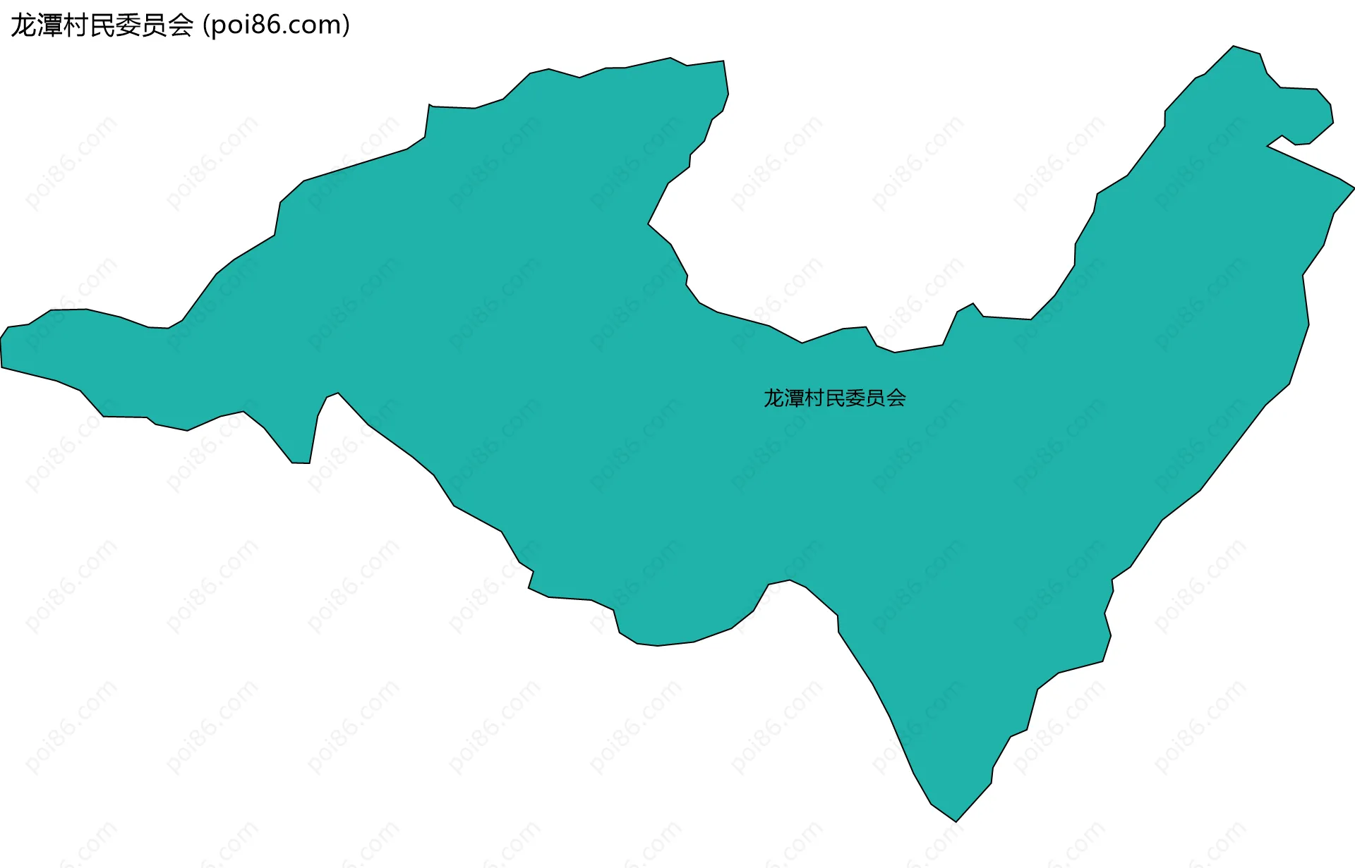 龙潭村民委员会边界地图