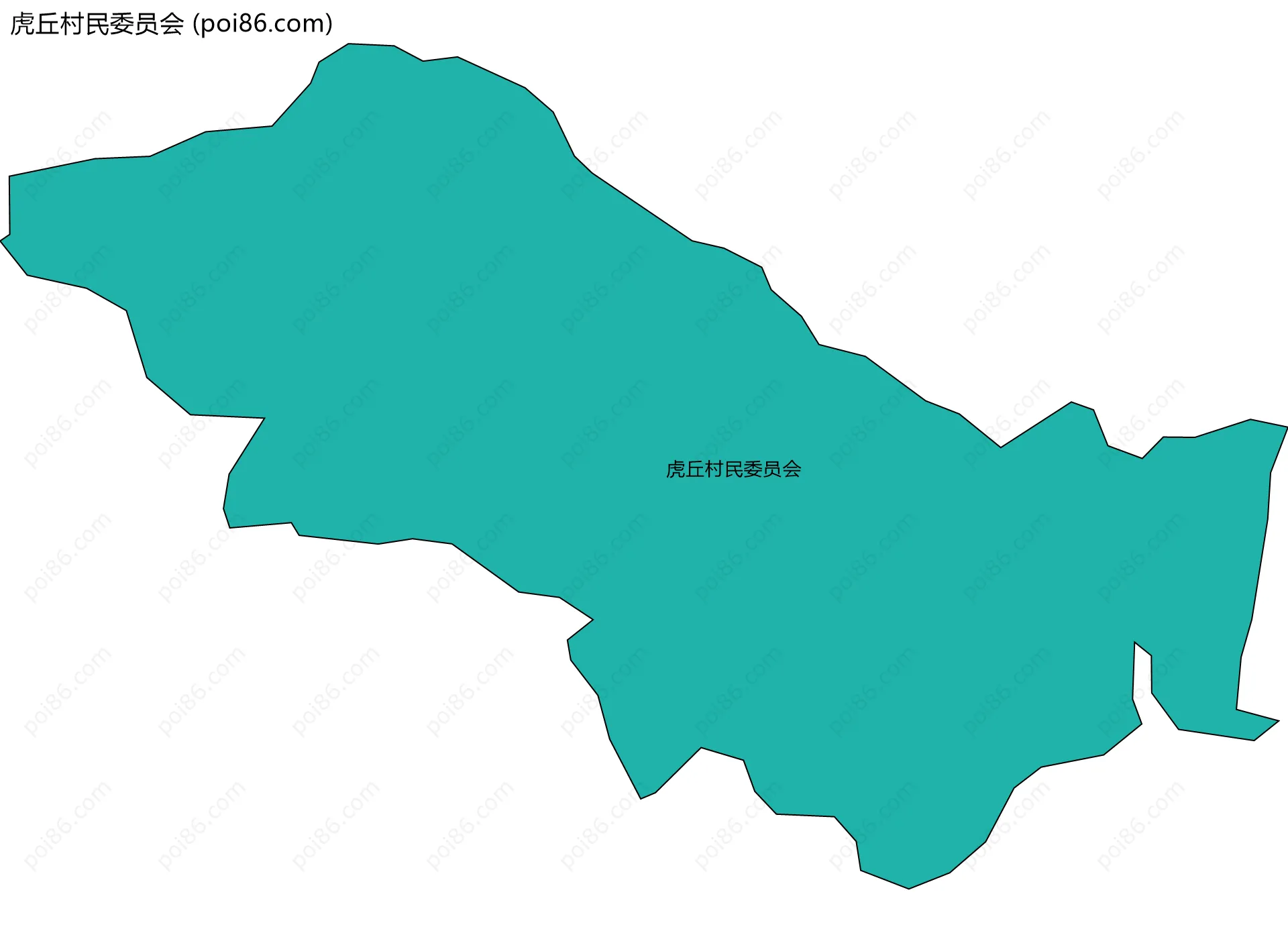 虎丘村民委员会边界地图