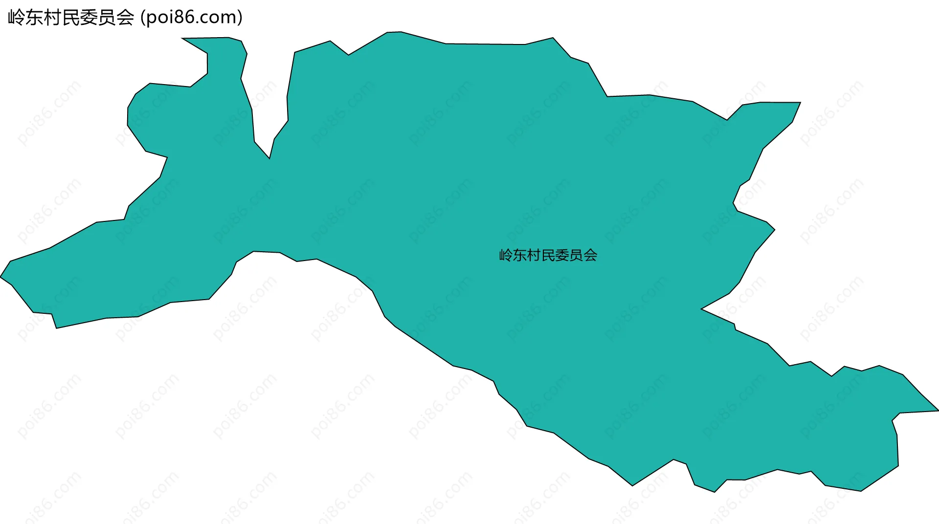 岭东村民委员会边界地图