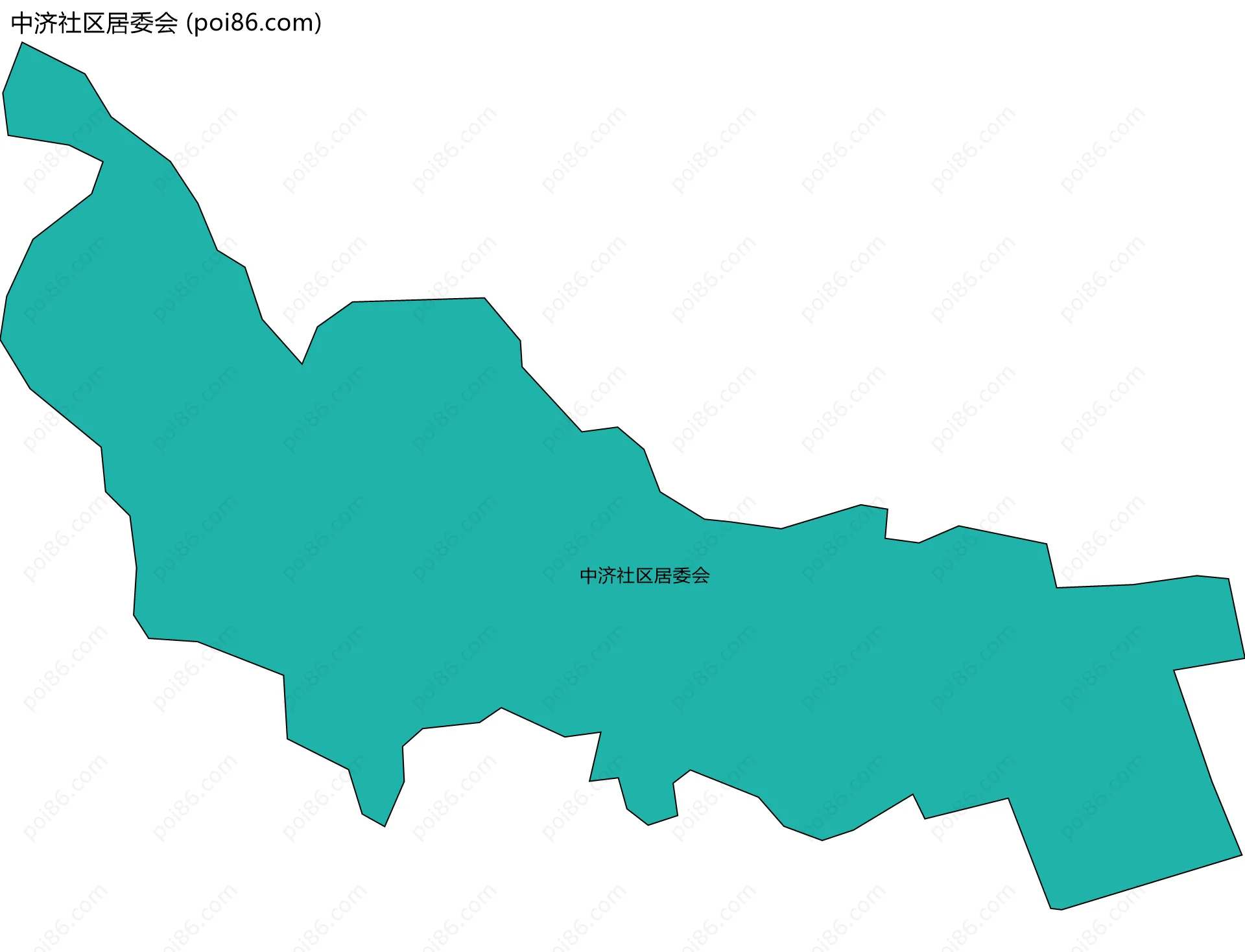 中济社区居委会边界地图