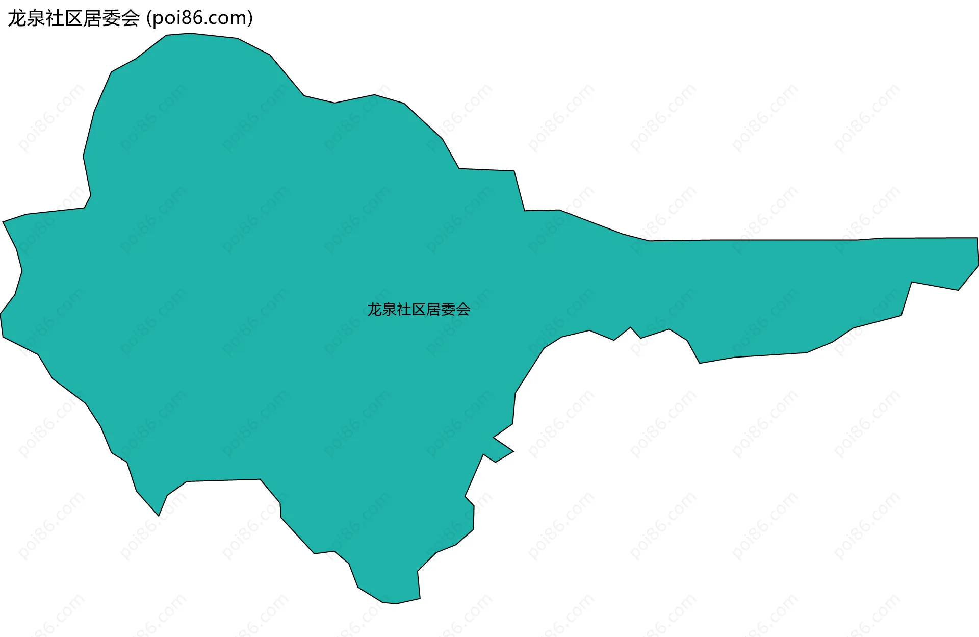 龙泉社区居委会边界地图