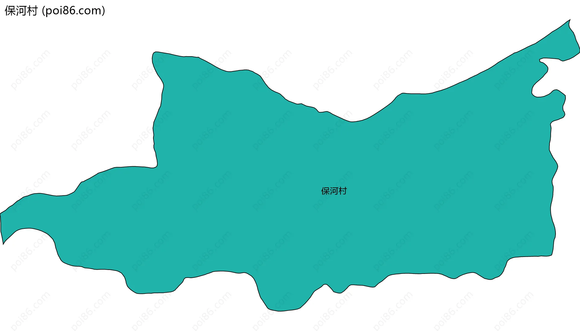 保河村边界地图