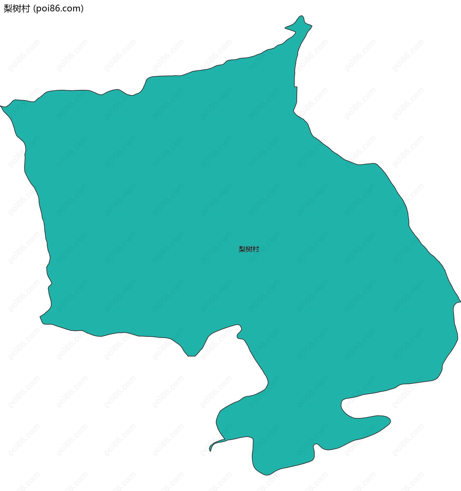 梨树村边界地图