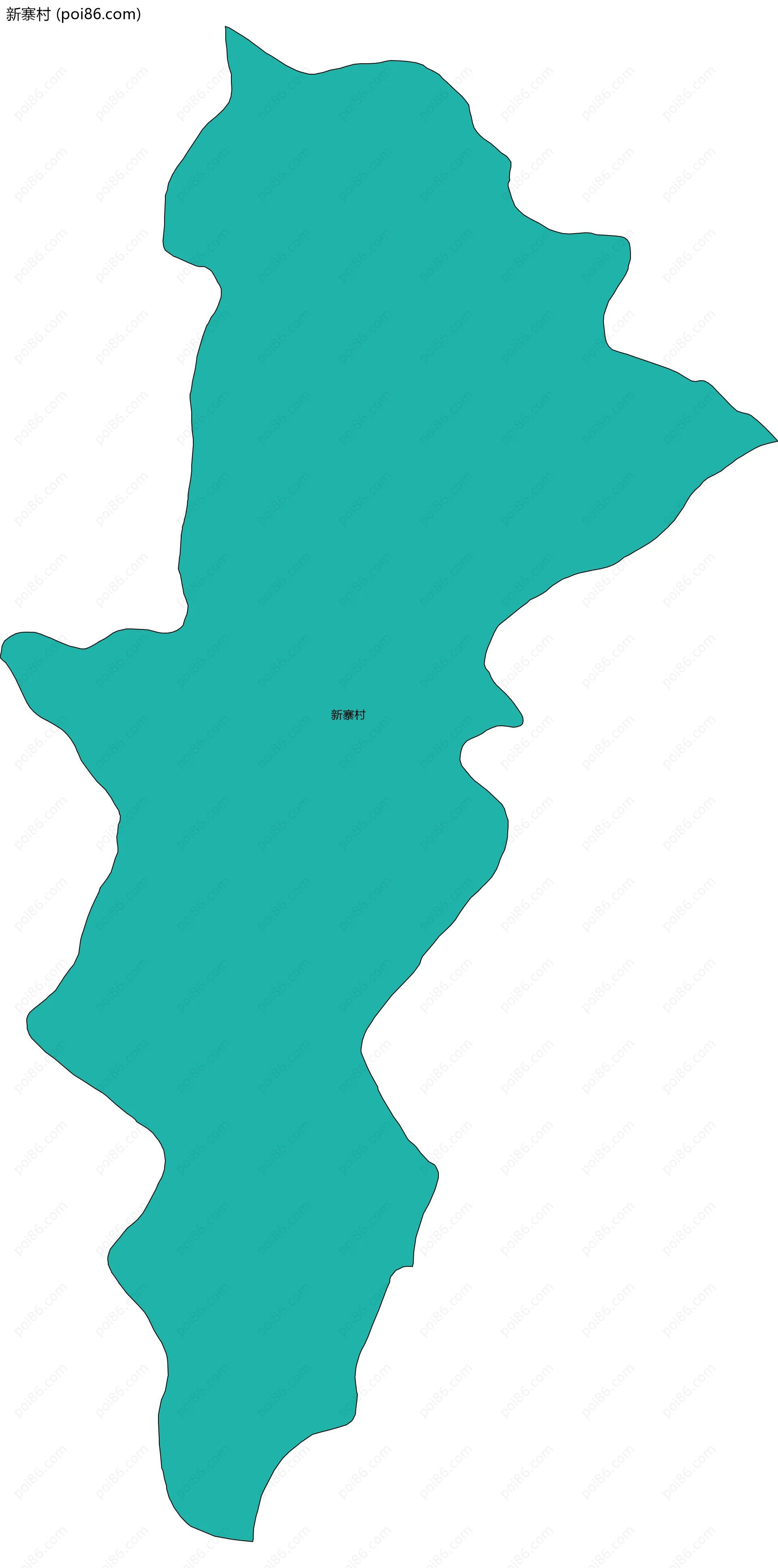 新寨村边界地图