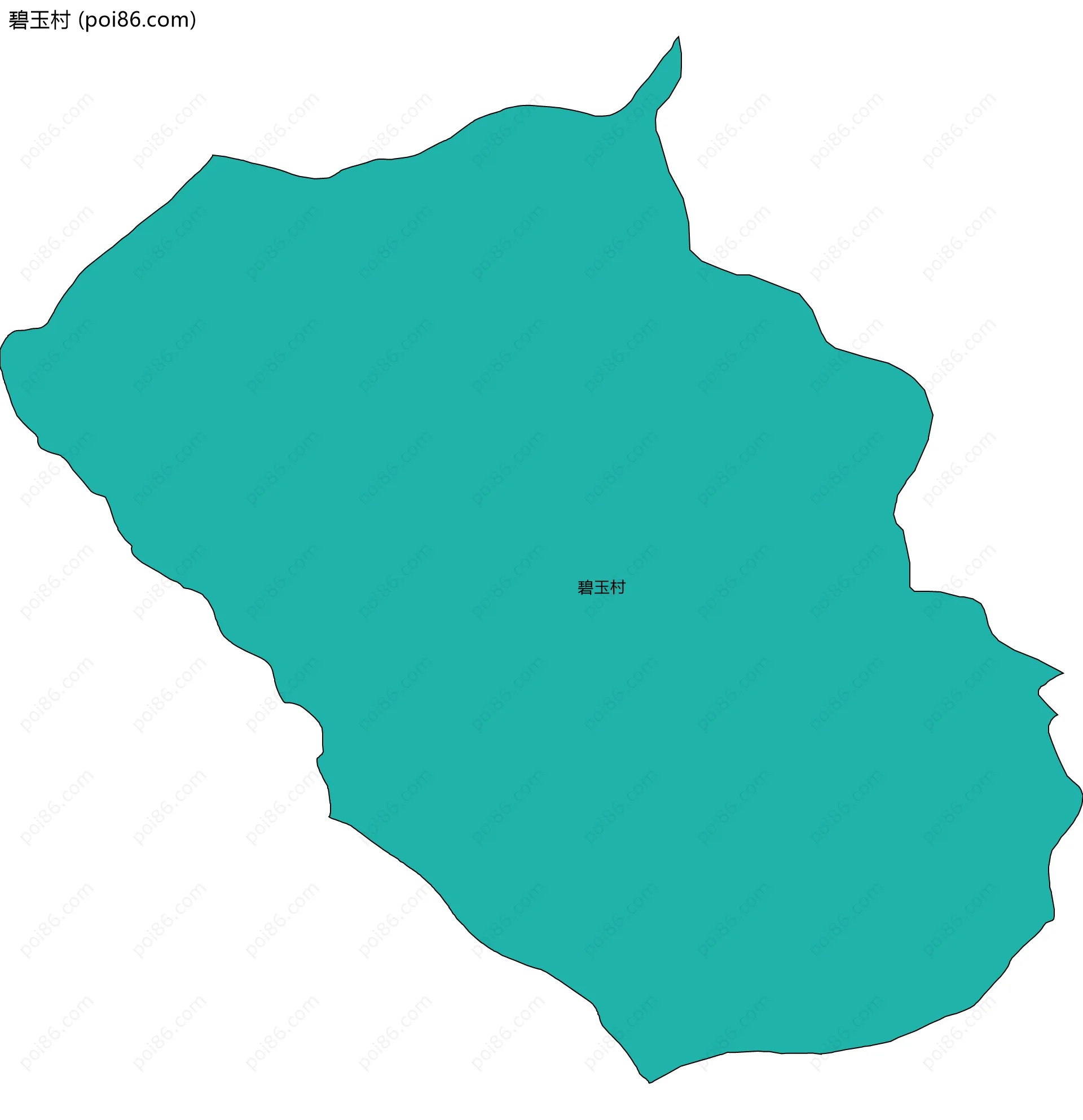 碧玉村边界地图
