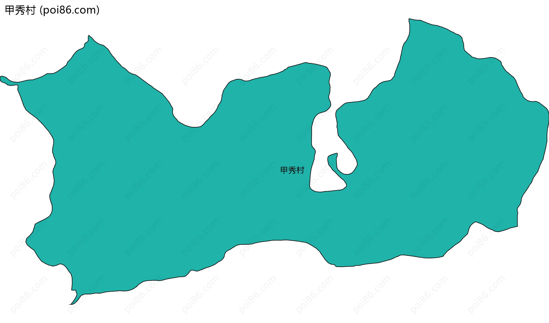 甲秀村边界地图