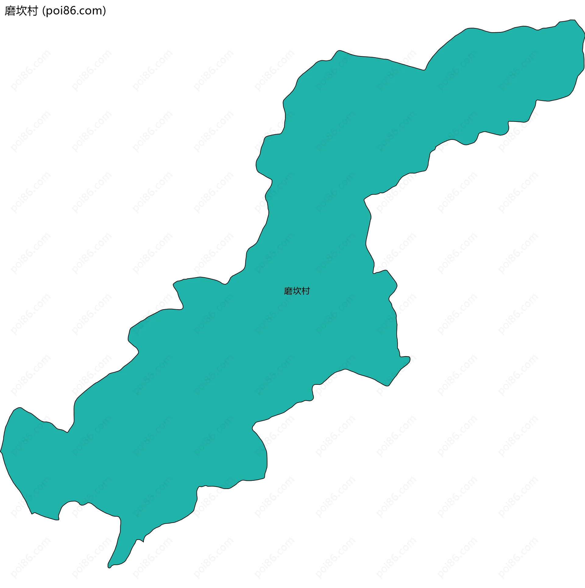 磨坎村边界地图