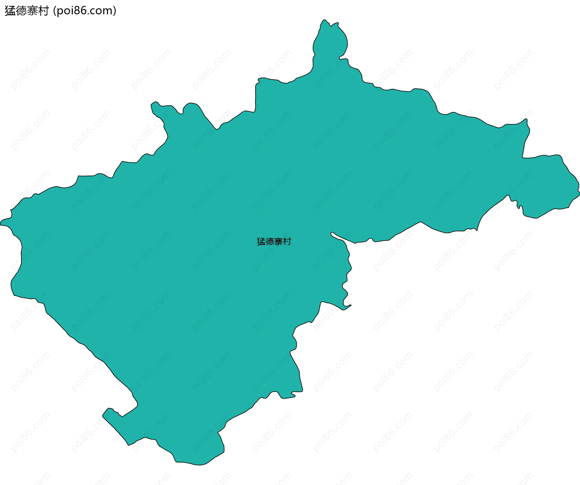 猛德寨村边界地图