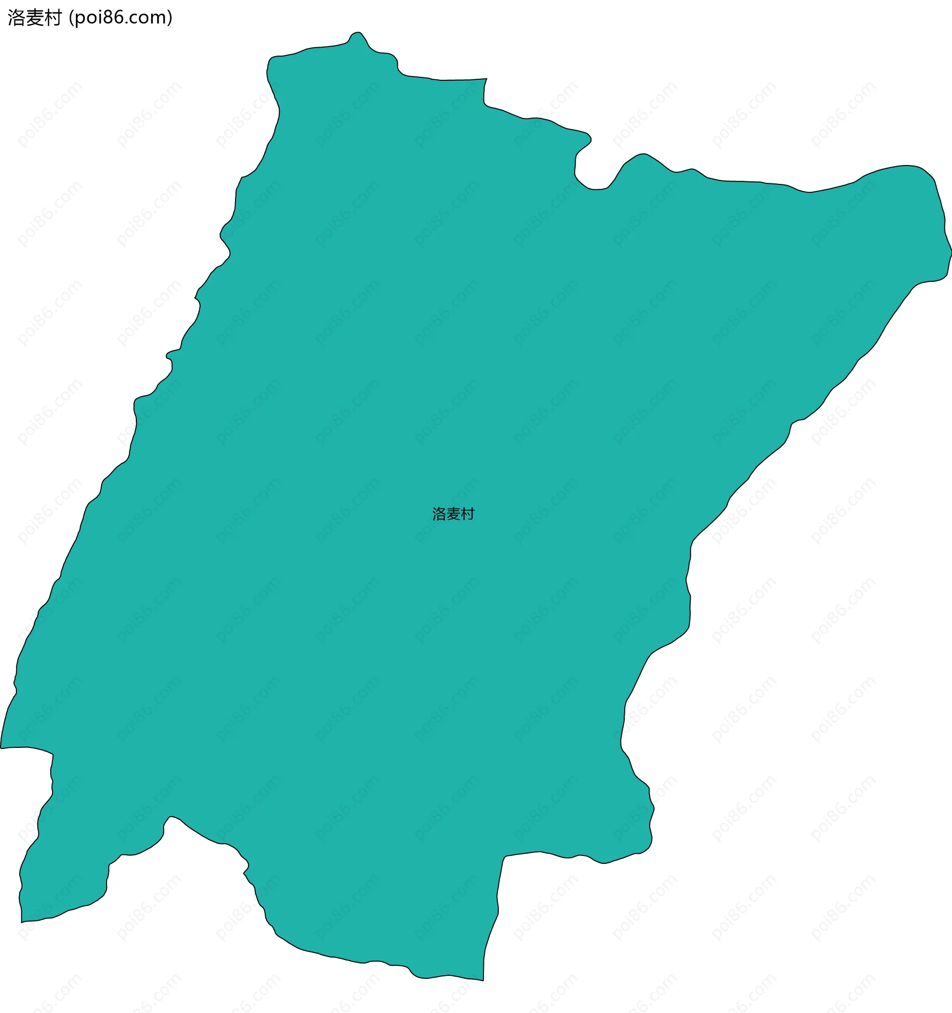洛麦村边界地图