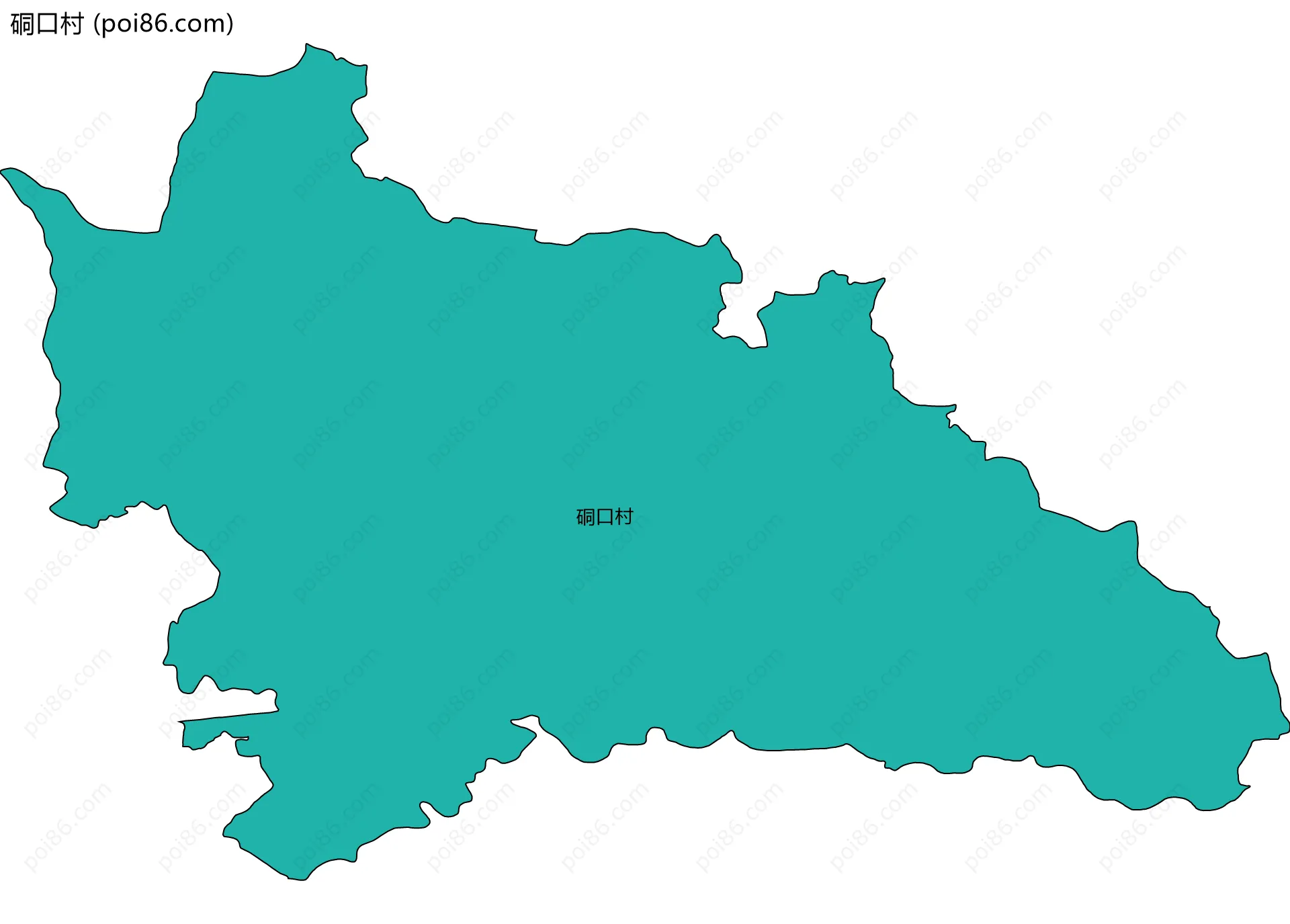 硐口村边界地图