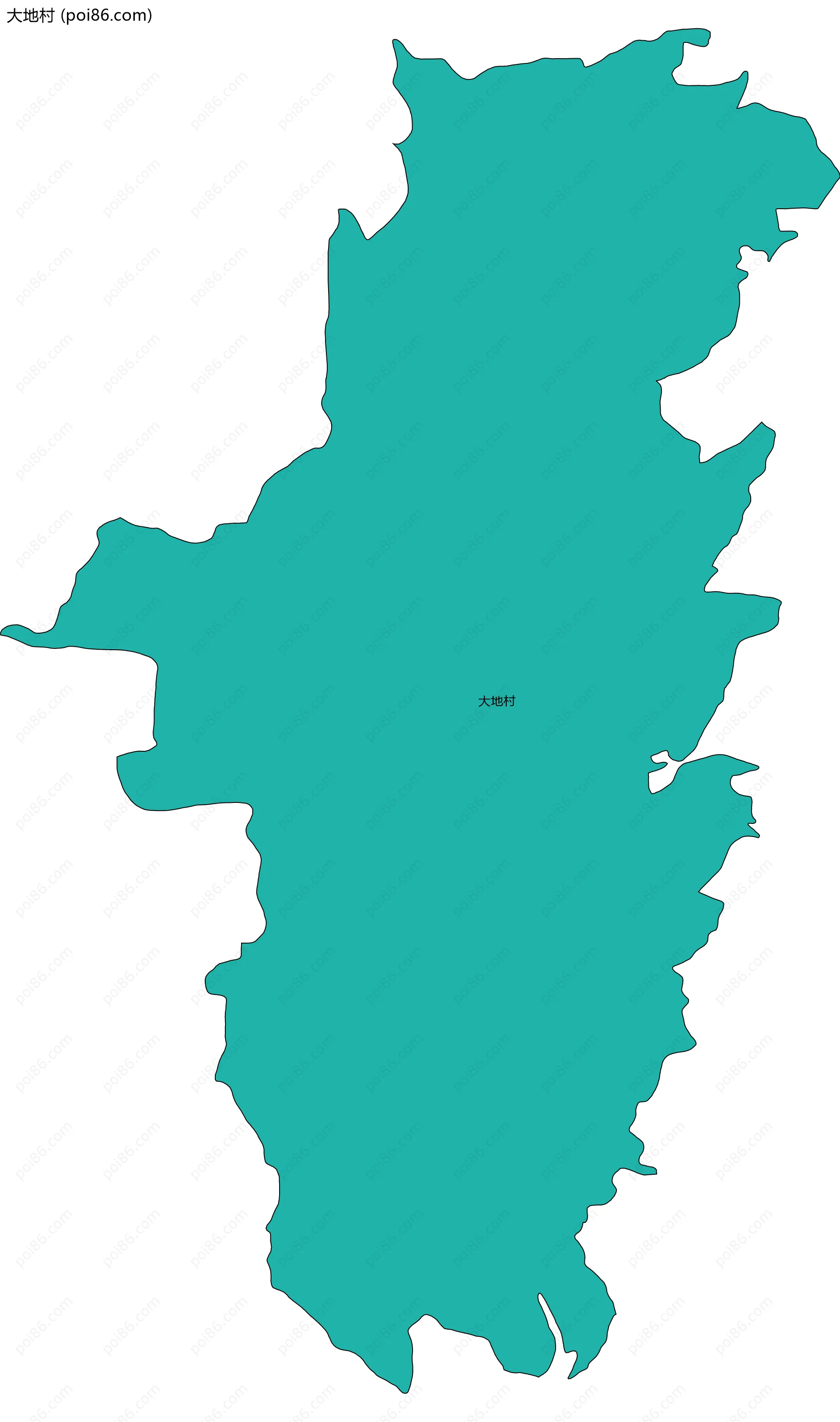 大地村边界地图