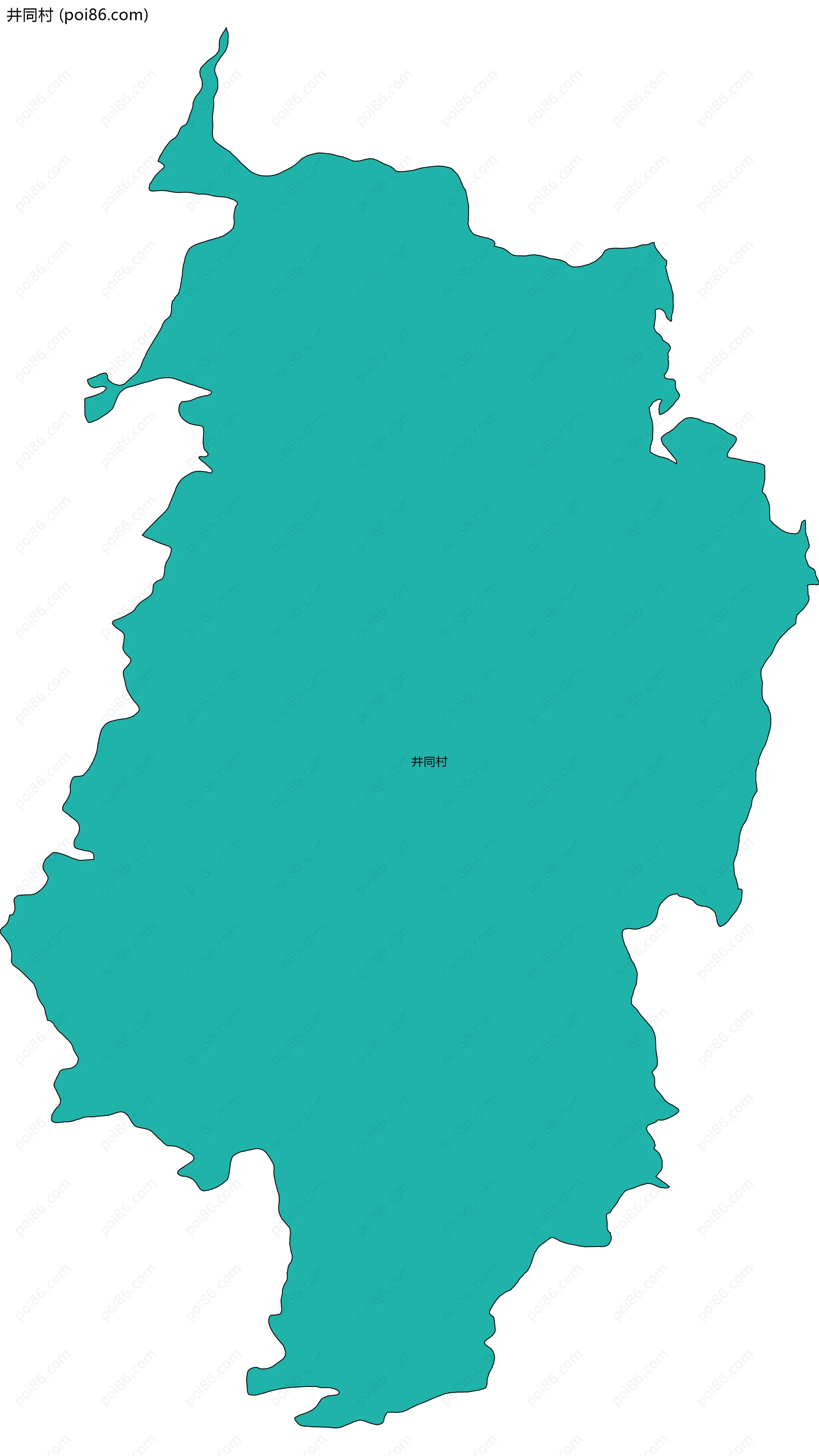 井同村边界地图