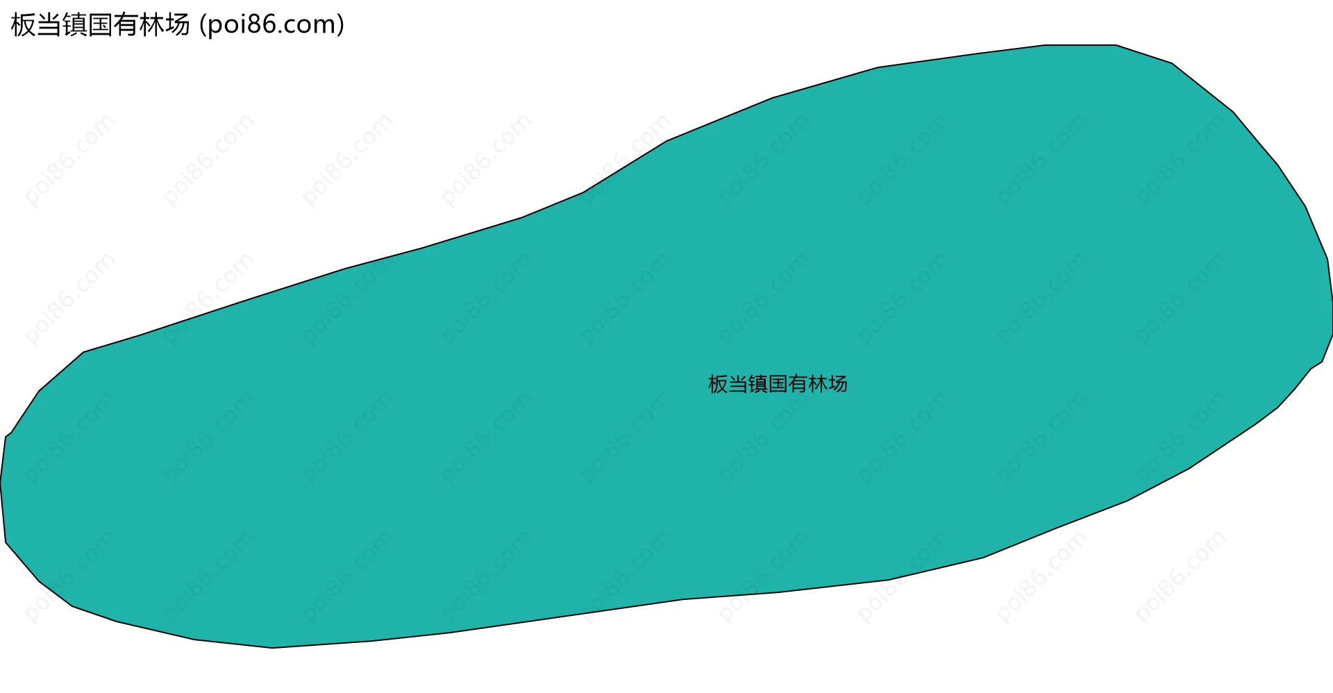 板当镇国有林场边界地图