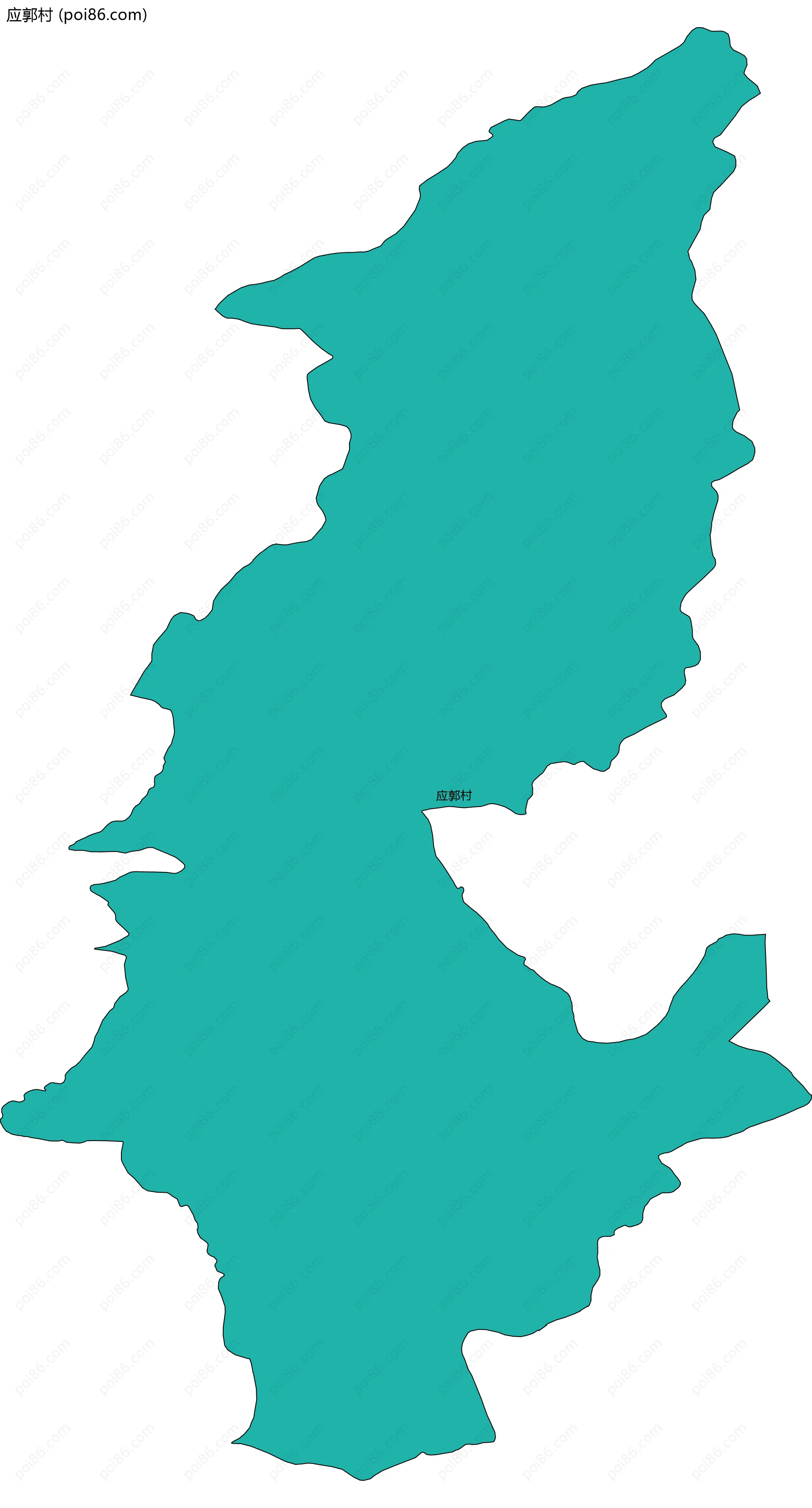 应郭村边界地图