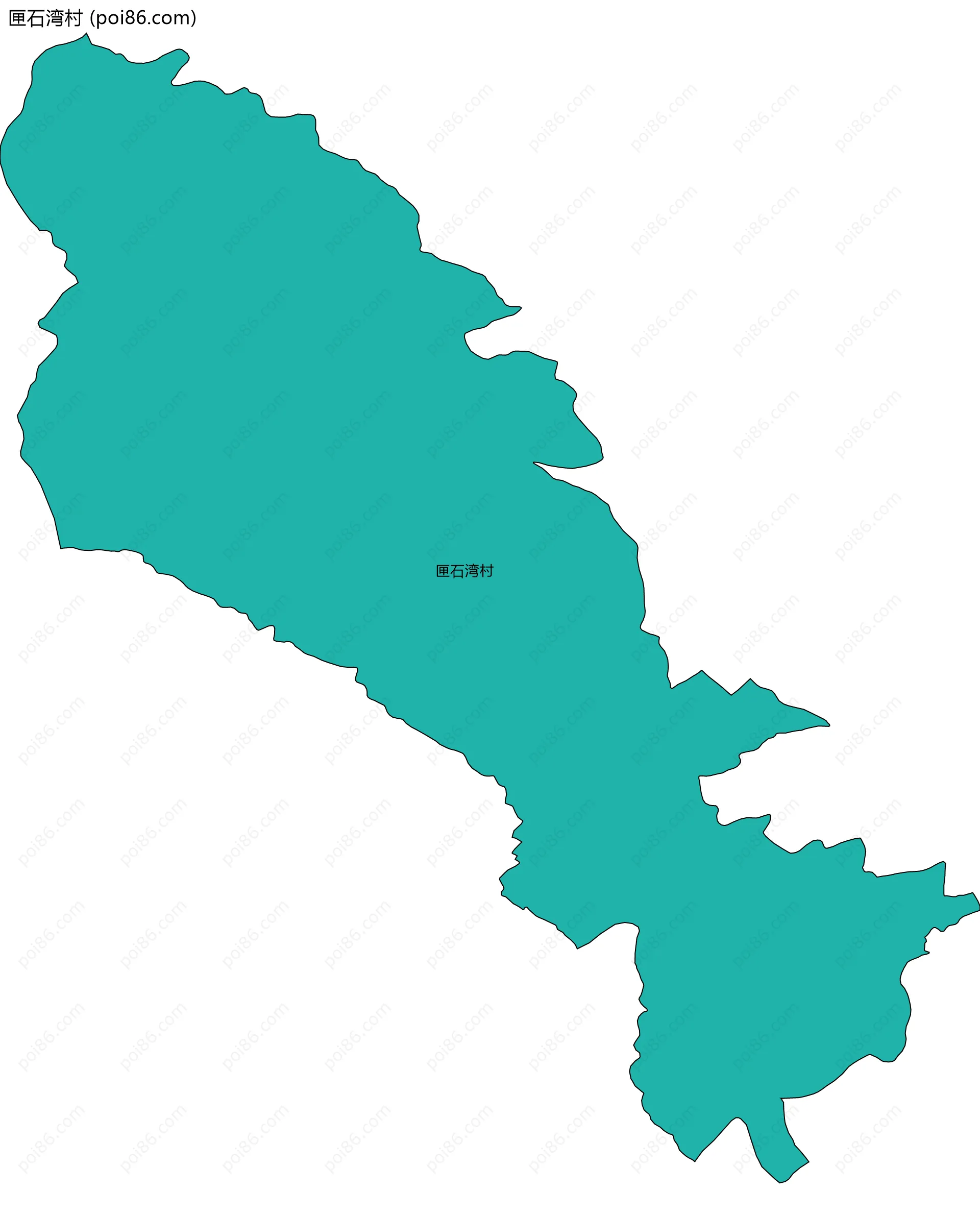 匣石湾村边界地图
