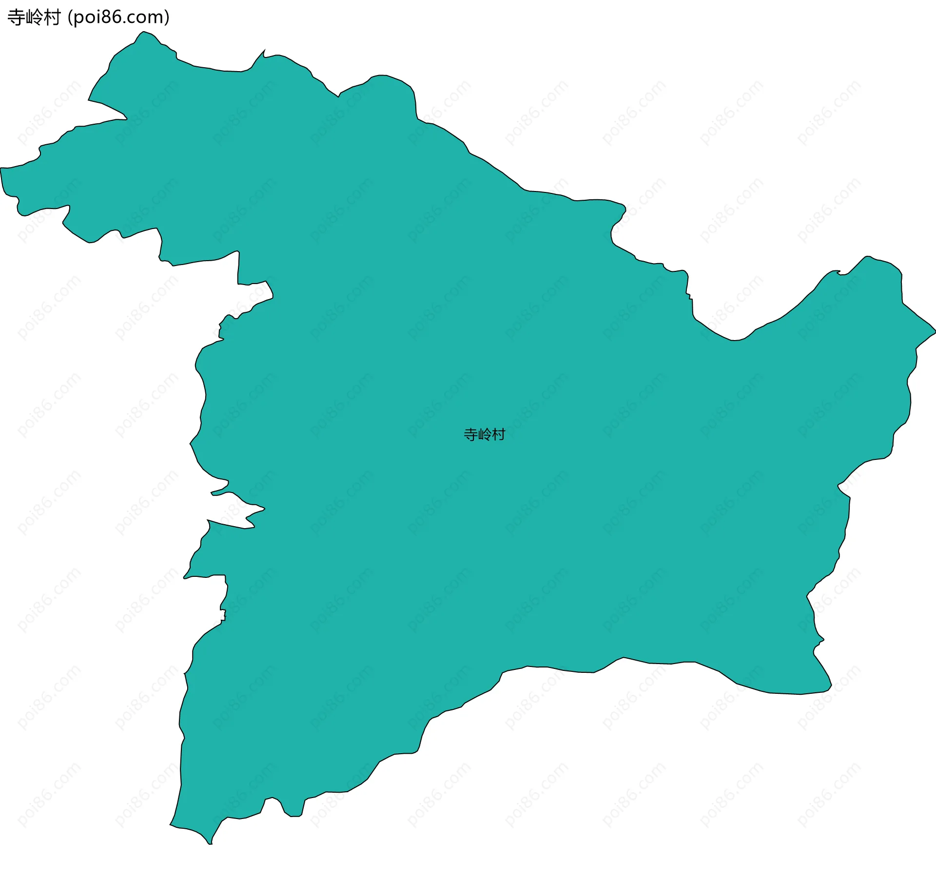 寺岭村边界地图
