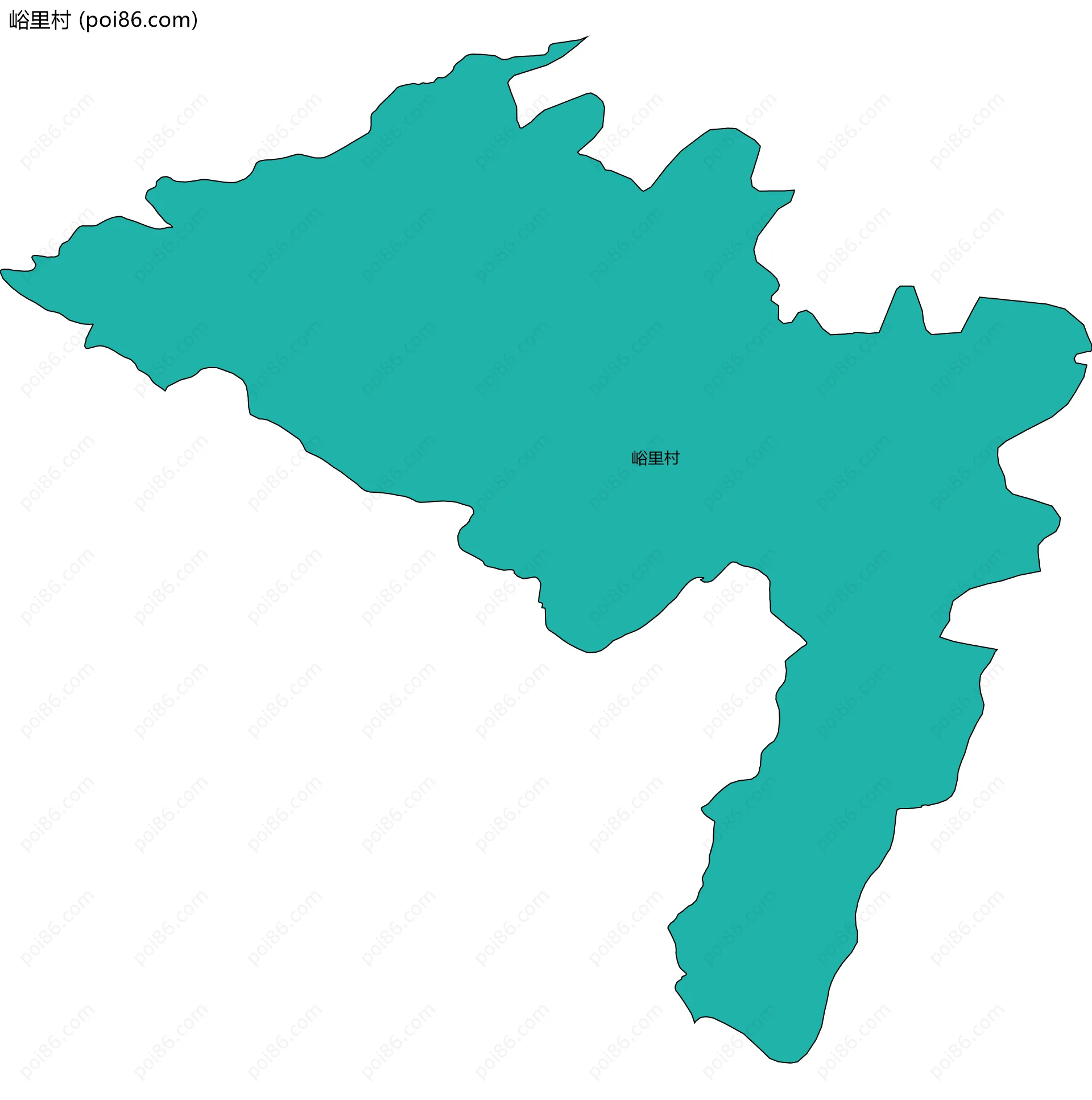 峪里村边界地图