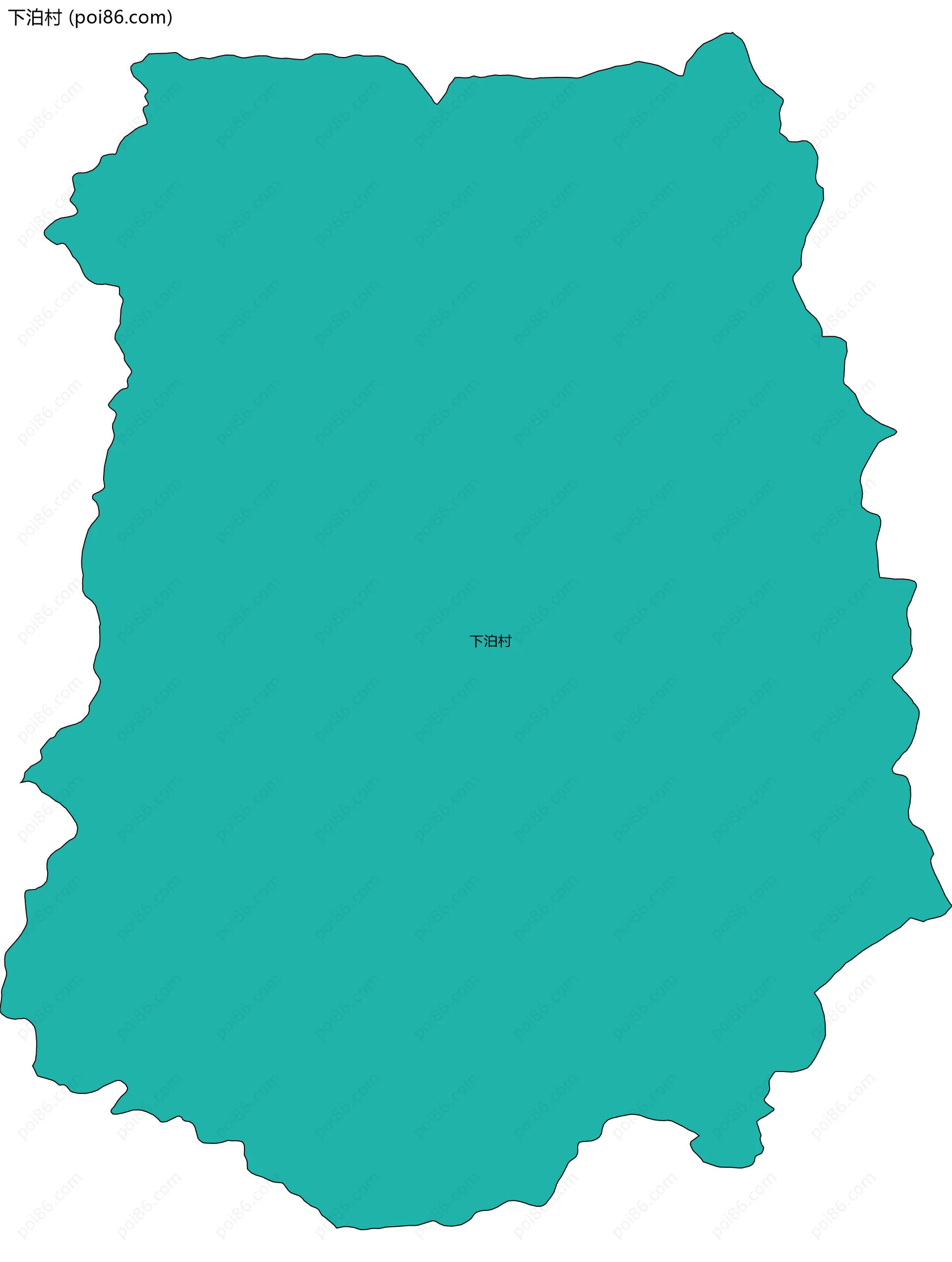 下泊村边界地图