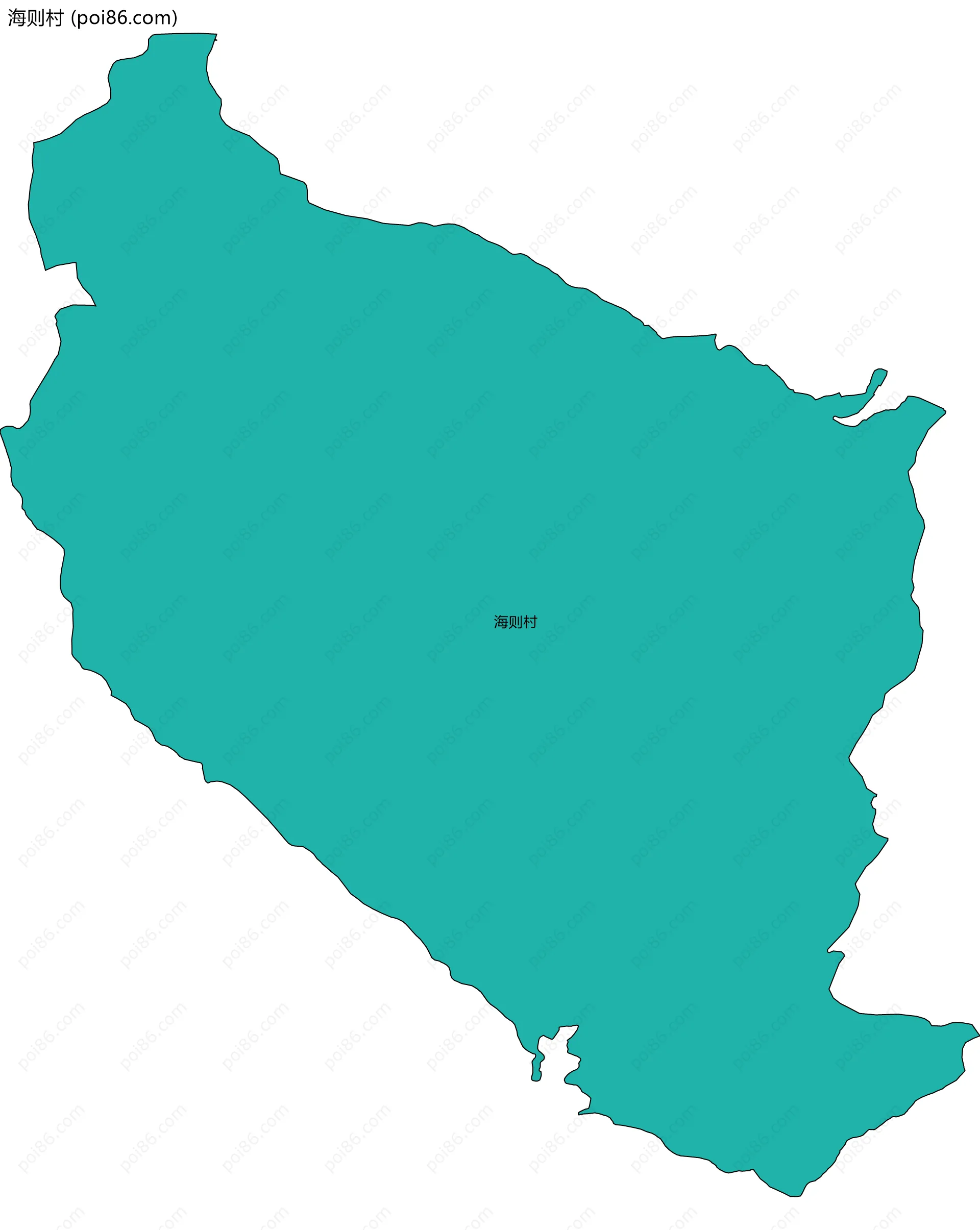 海则村边界地图