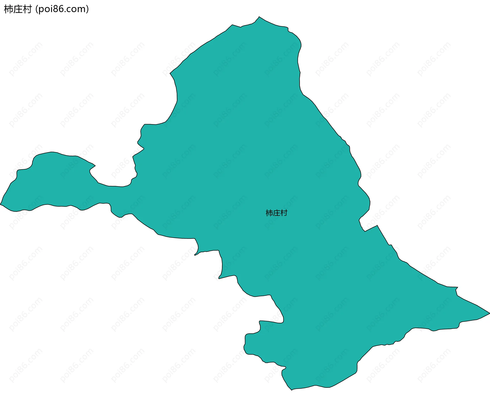 柿庄村边界地图