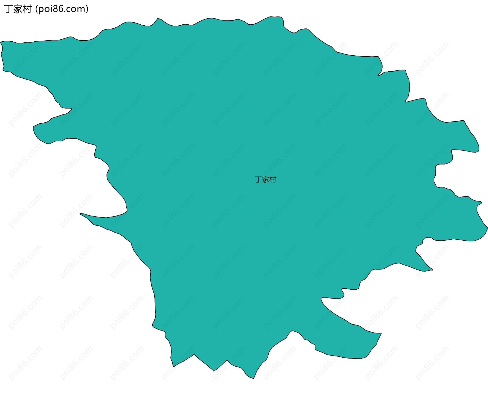 丁家村边界地图