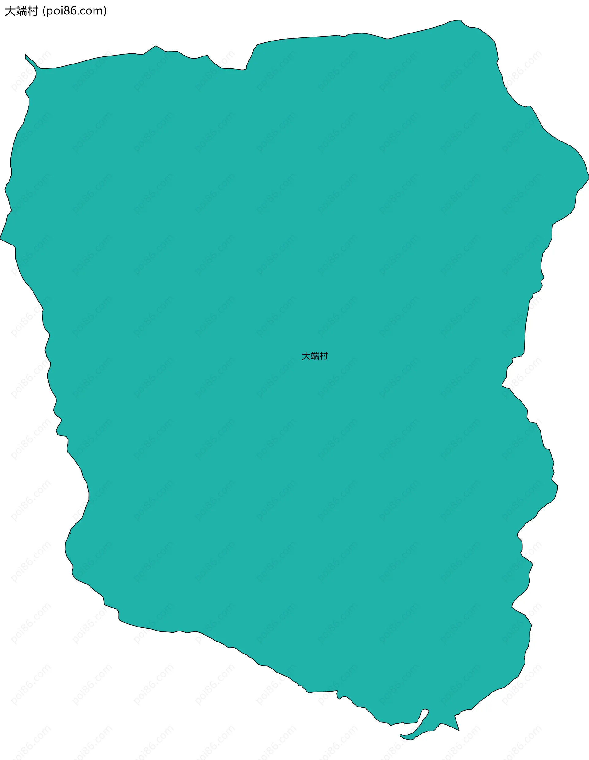 大端村边界地图