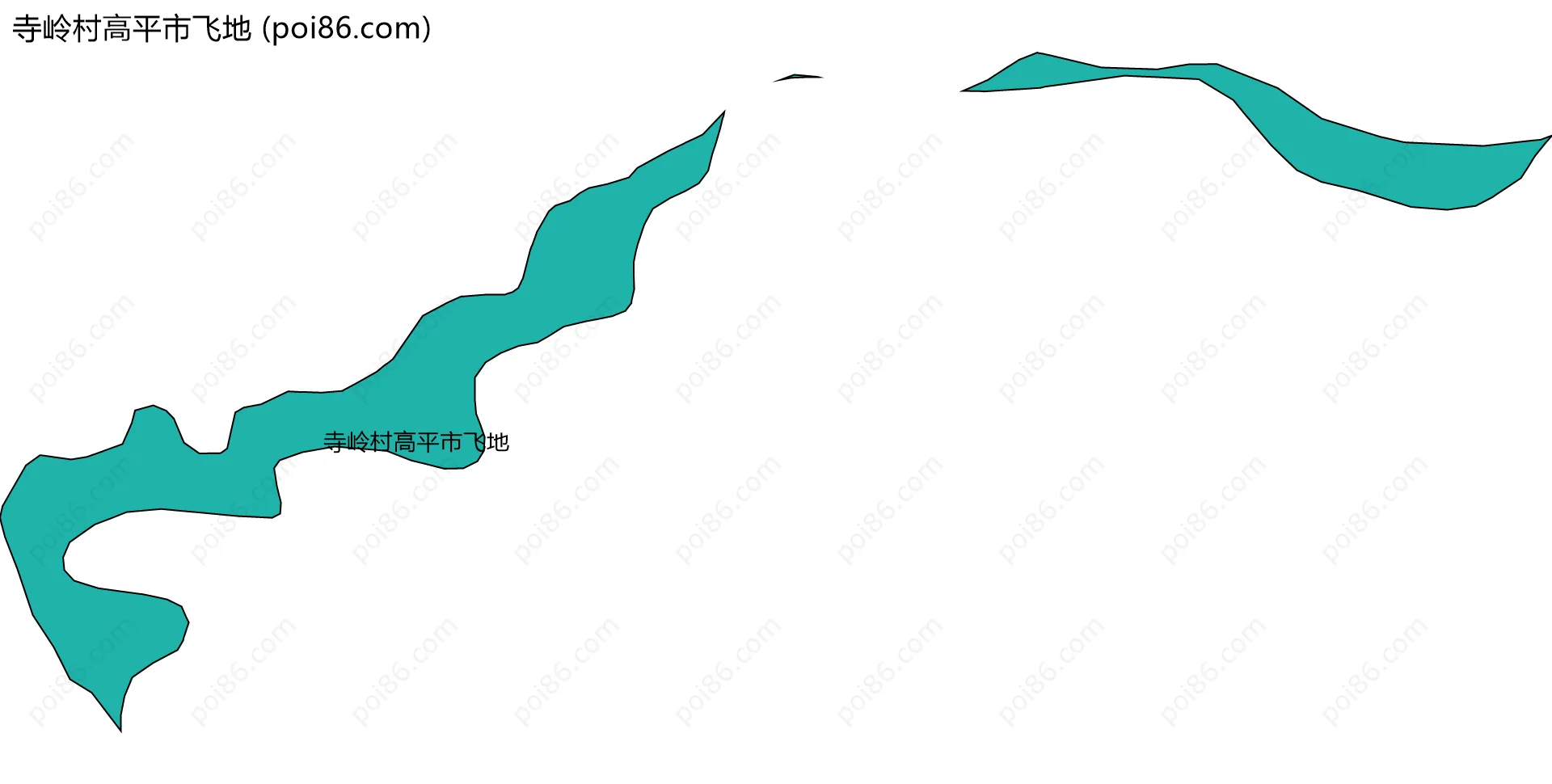 寺岭村高平市飞地边界地图
