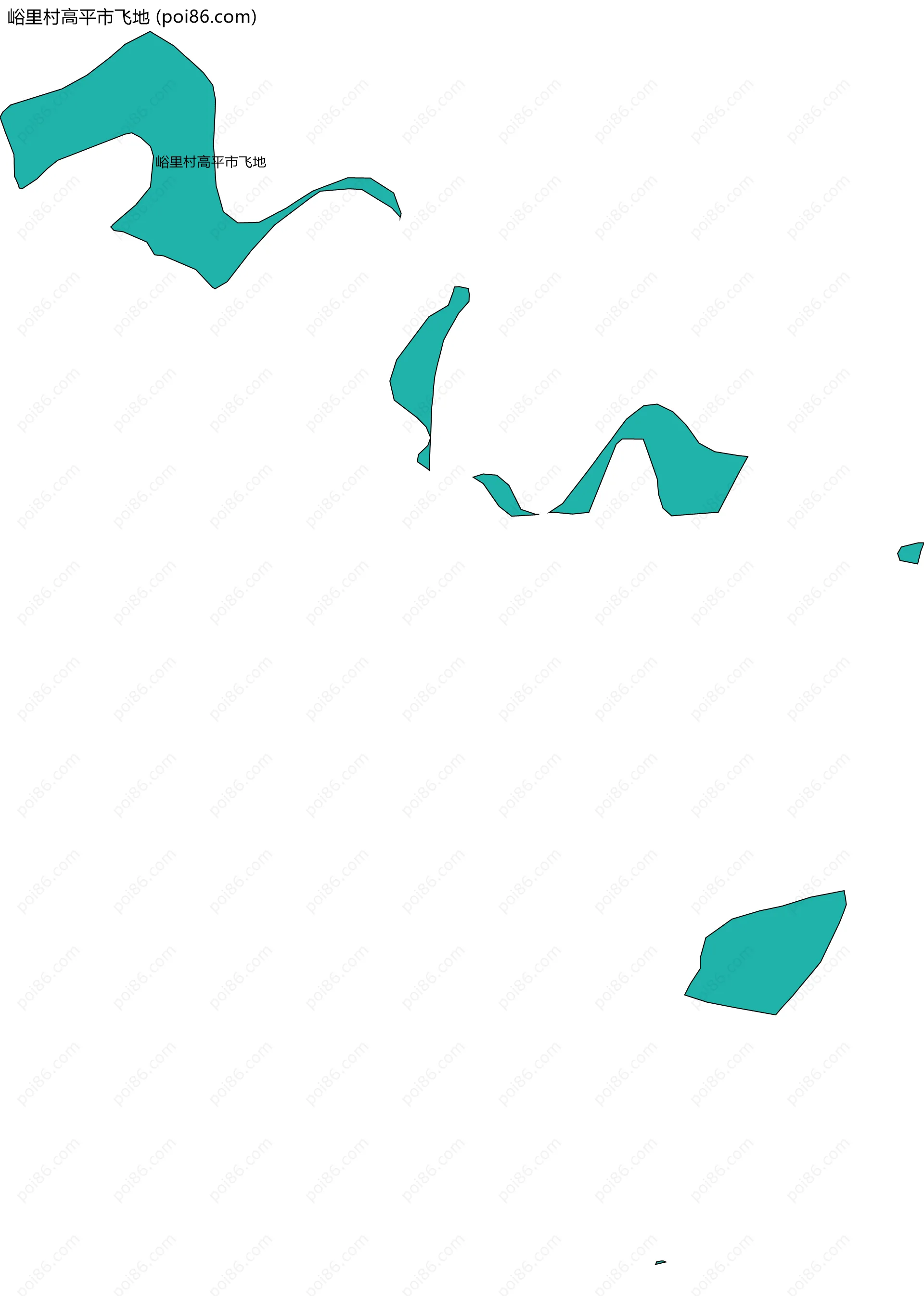 峪里村高平市飞地边界地图