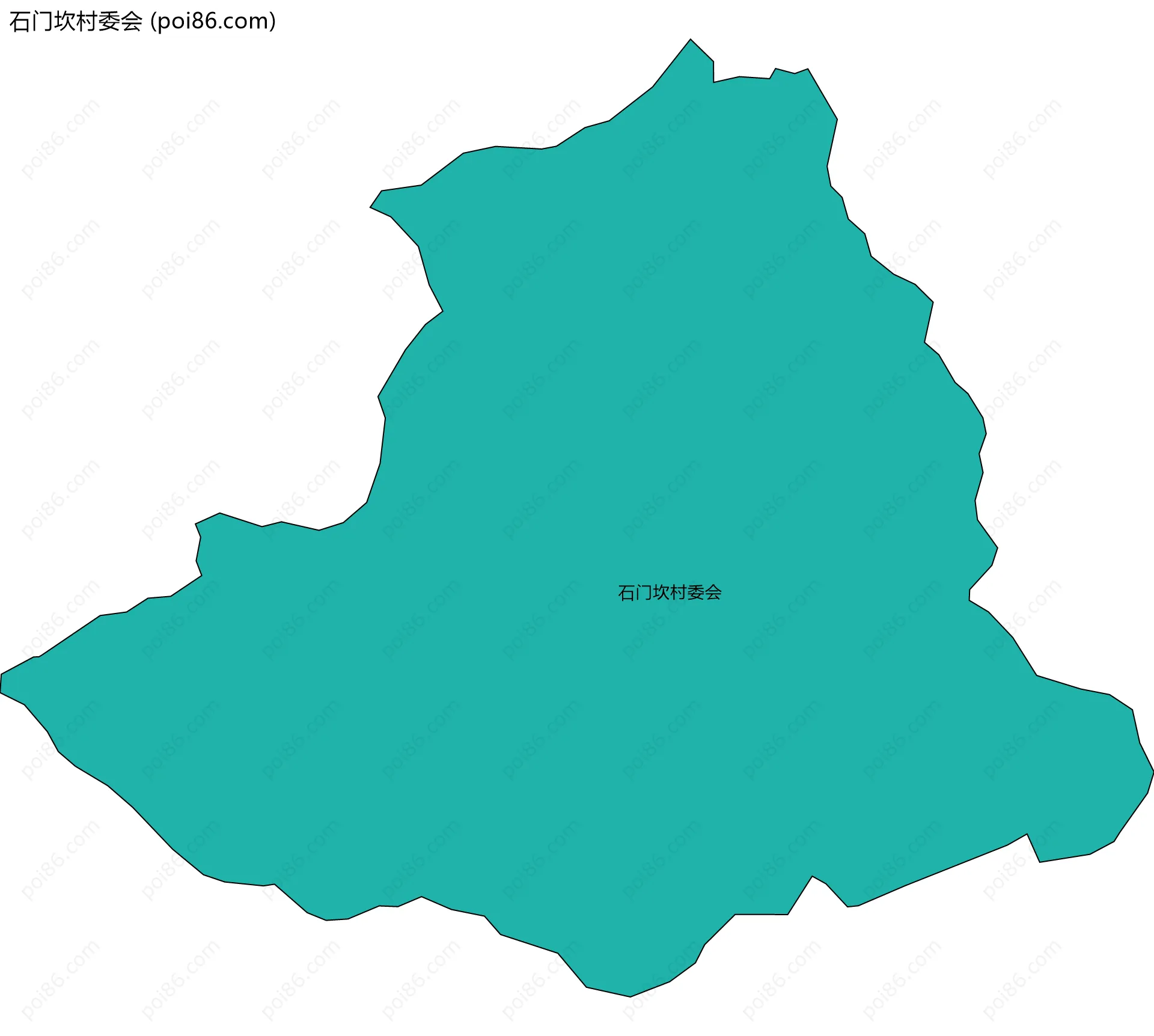 石门坎村委会边界地图
