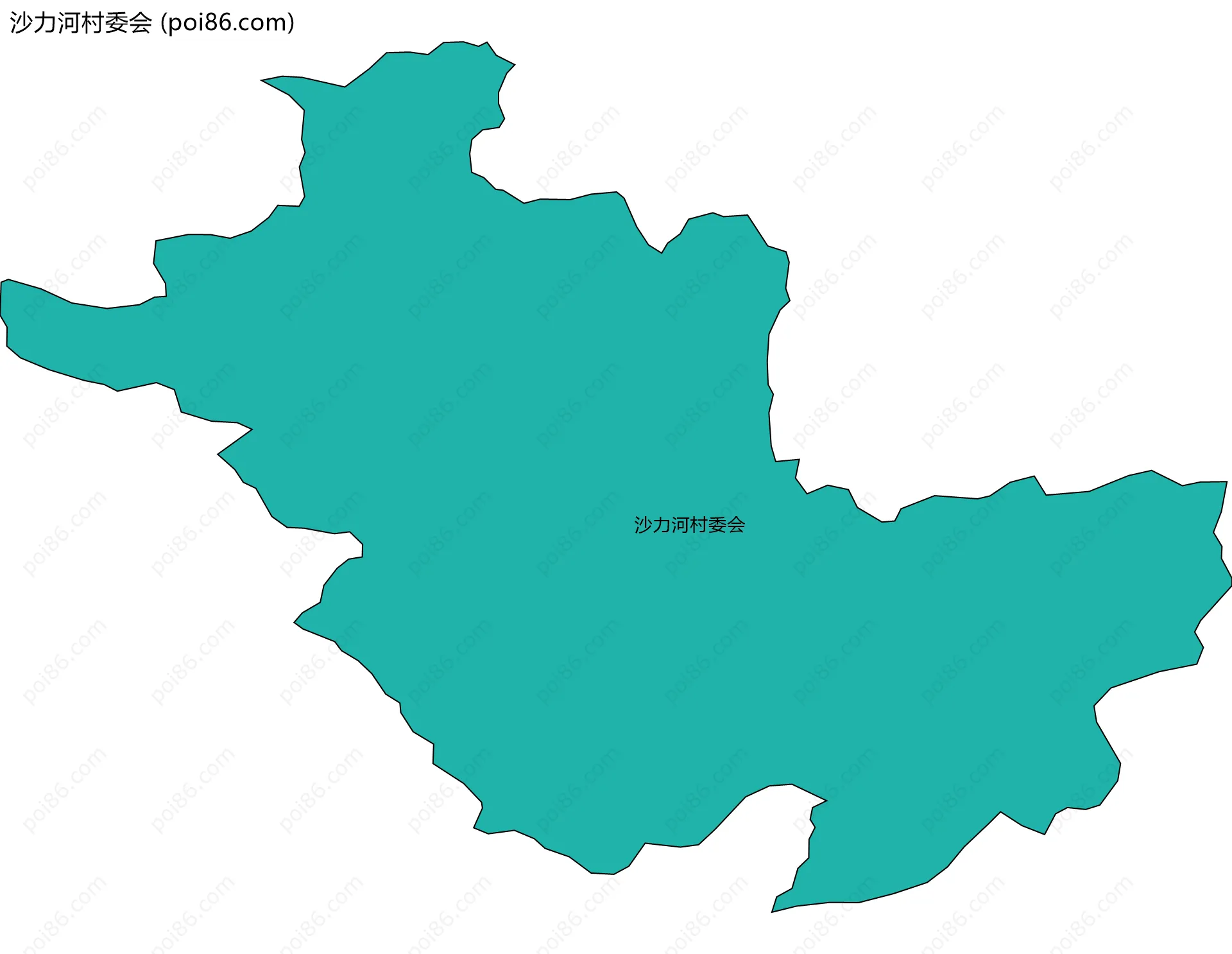 沙力河村委会边界地图