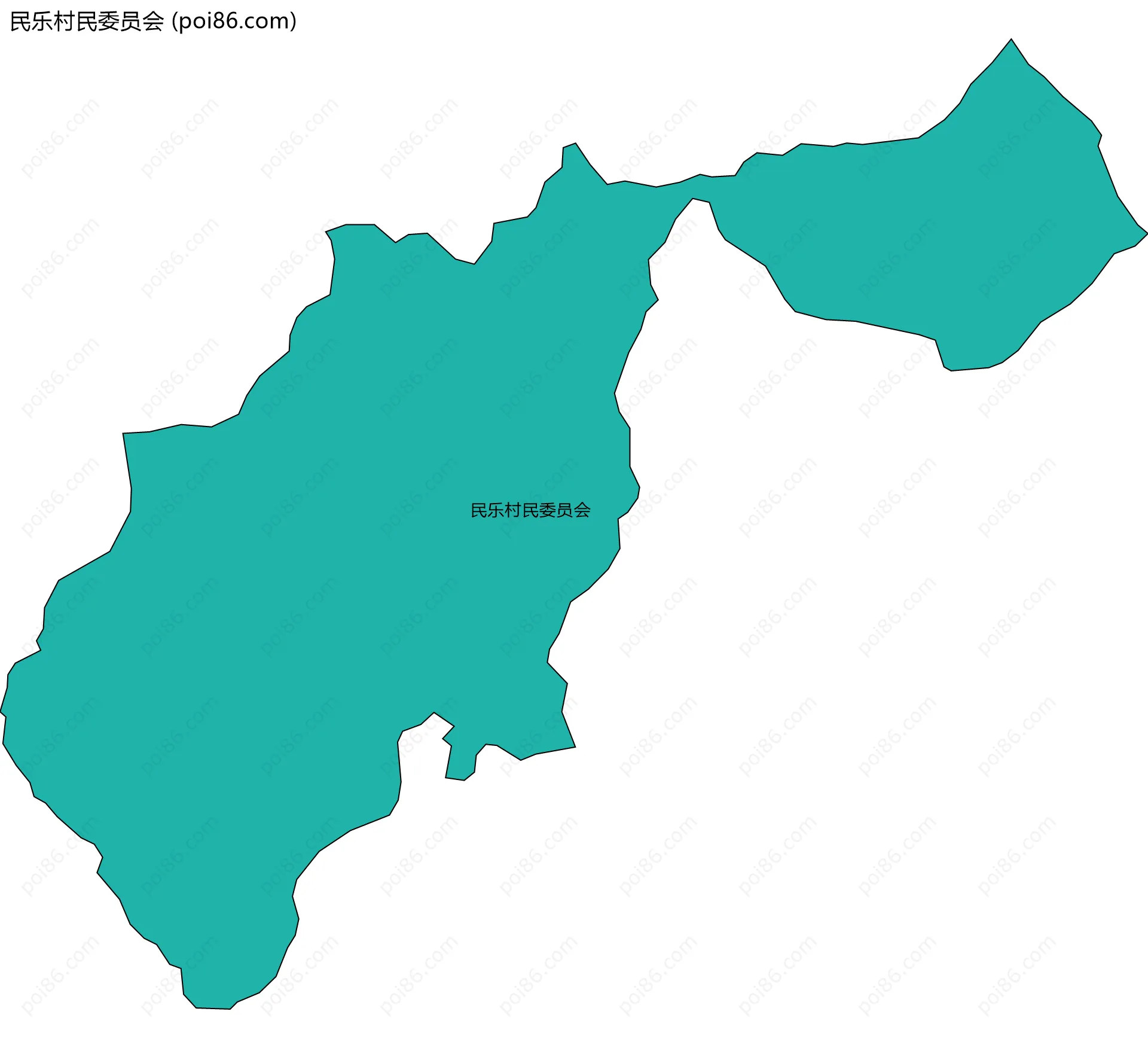 民乐村民委员会边界地图