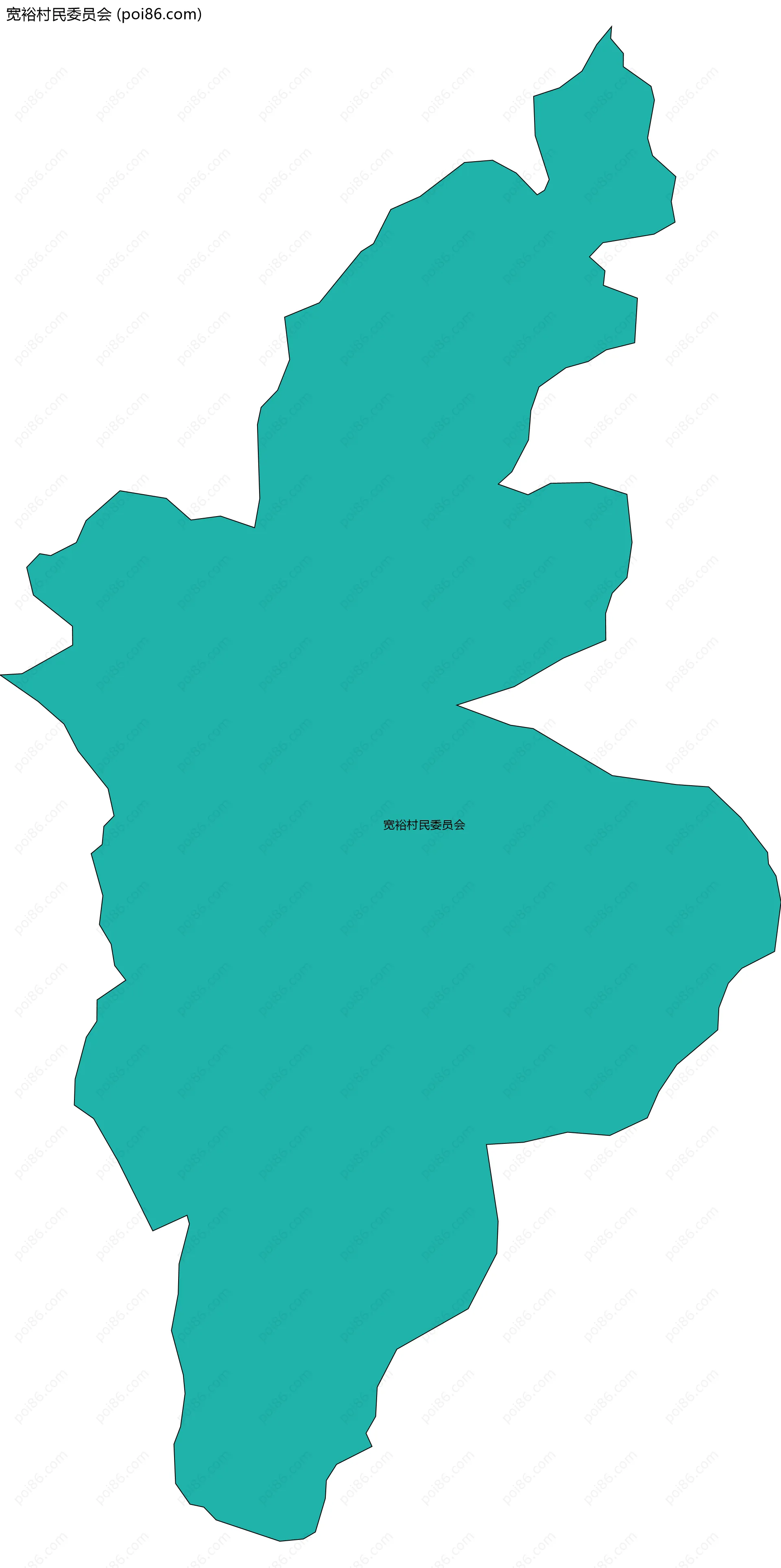 宽裕村民委员会边界地图