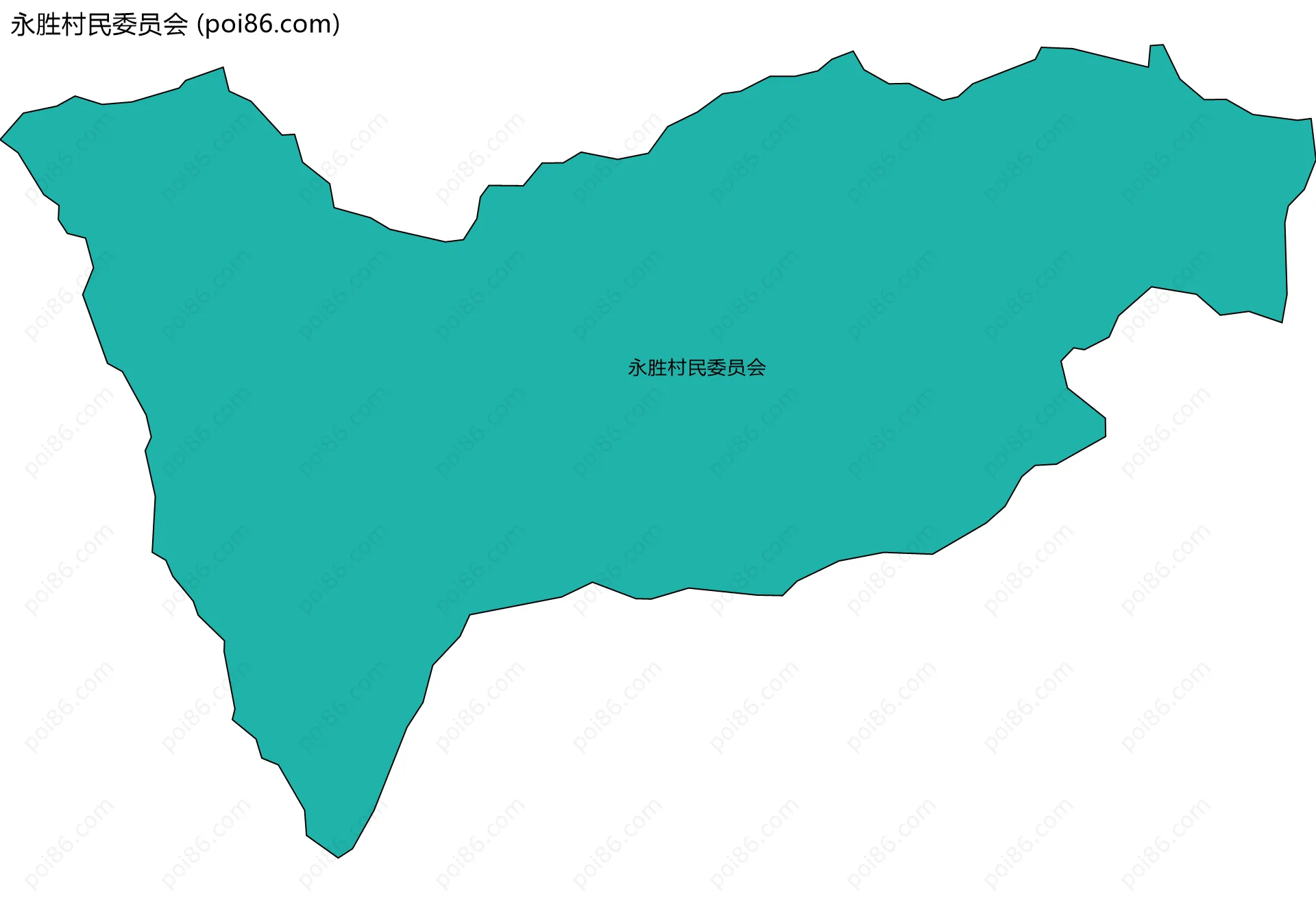 永胜村民委员会边界地图
