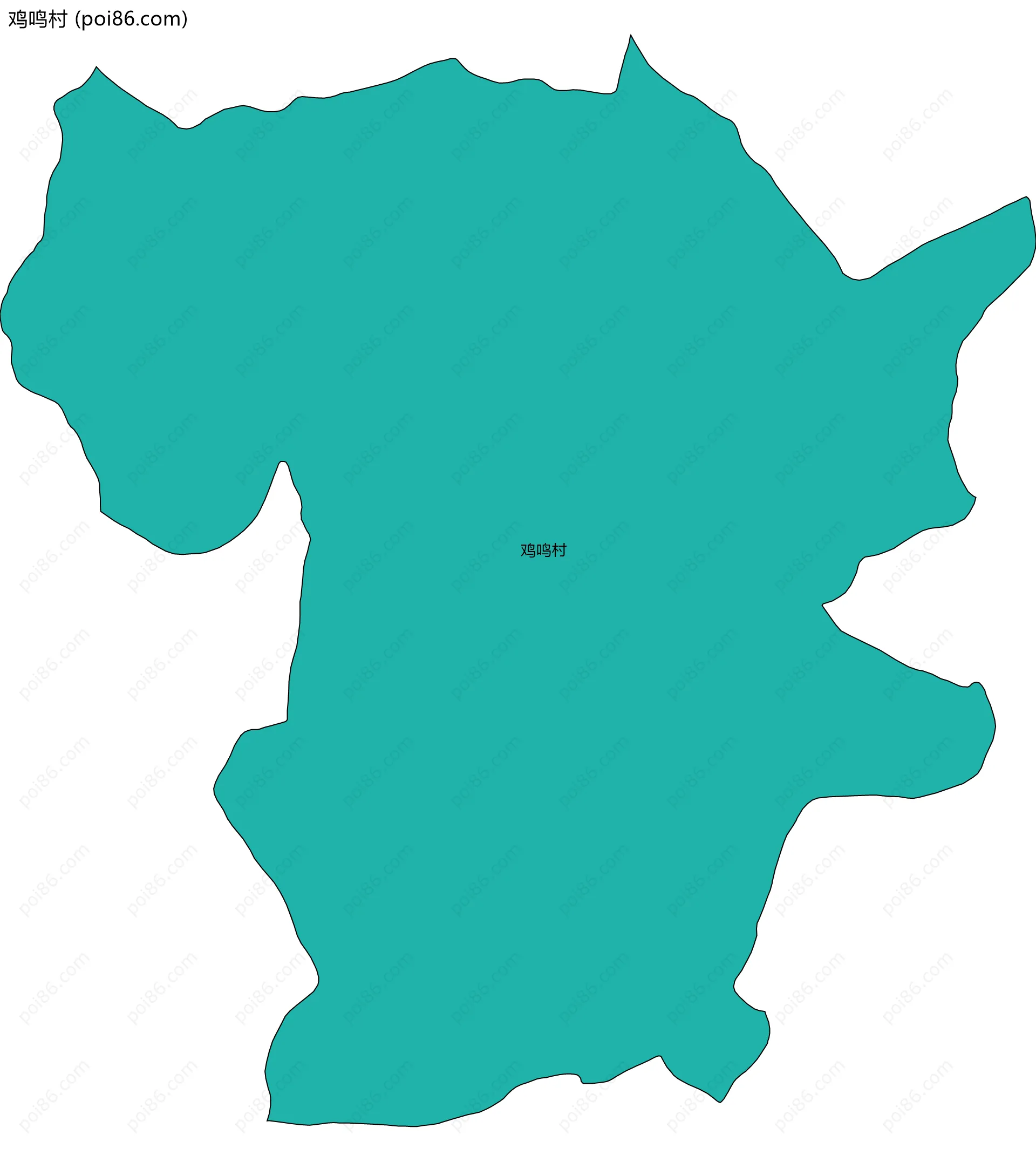 鸡鸣村边界地图