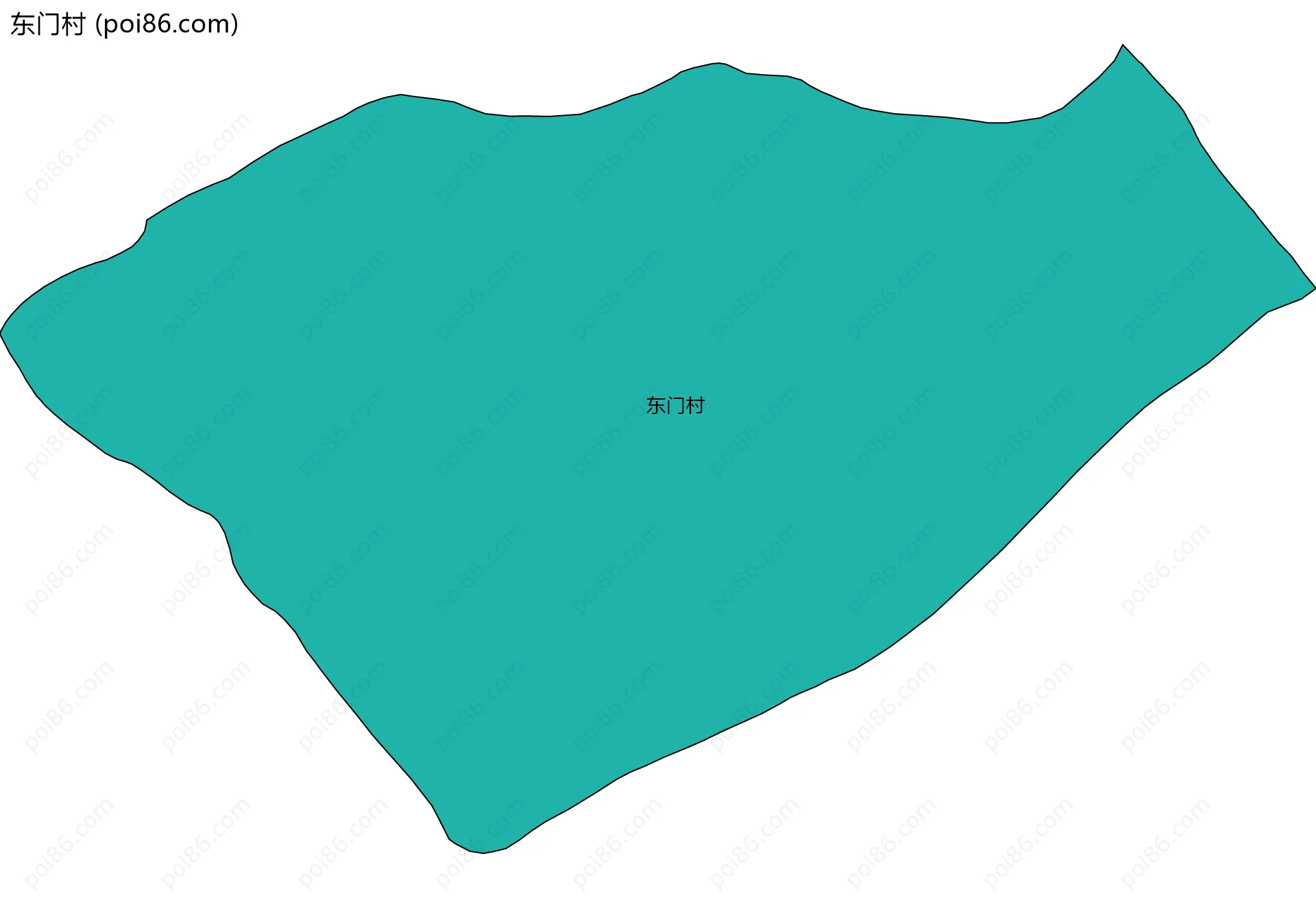东门村边界地图