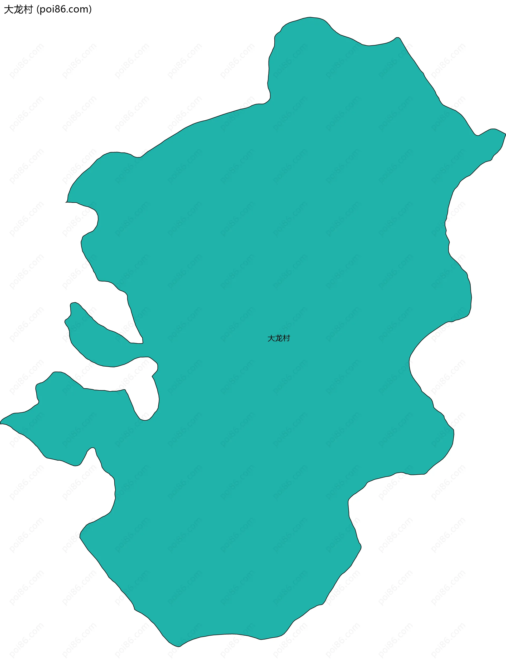 大龙村边界地图