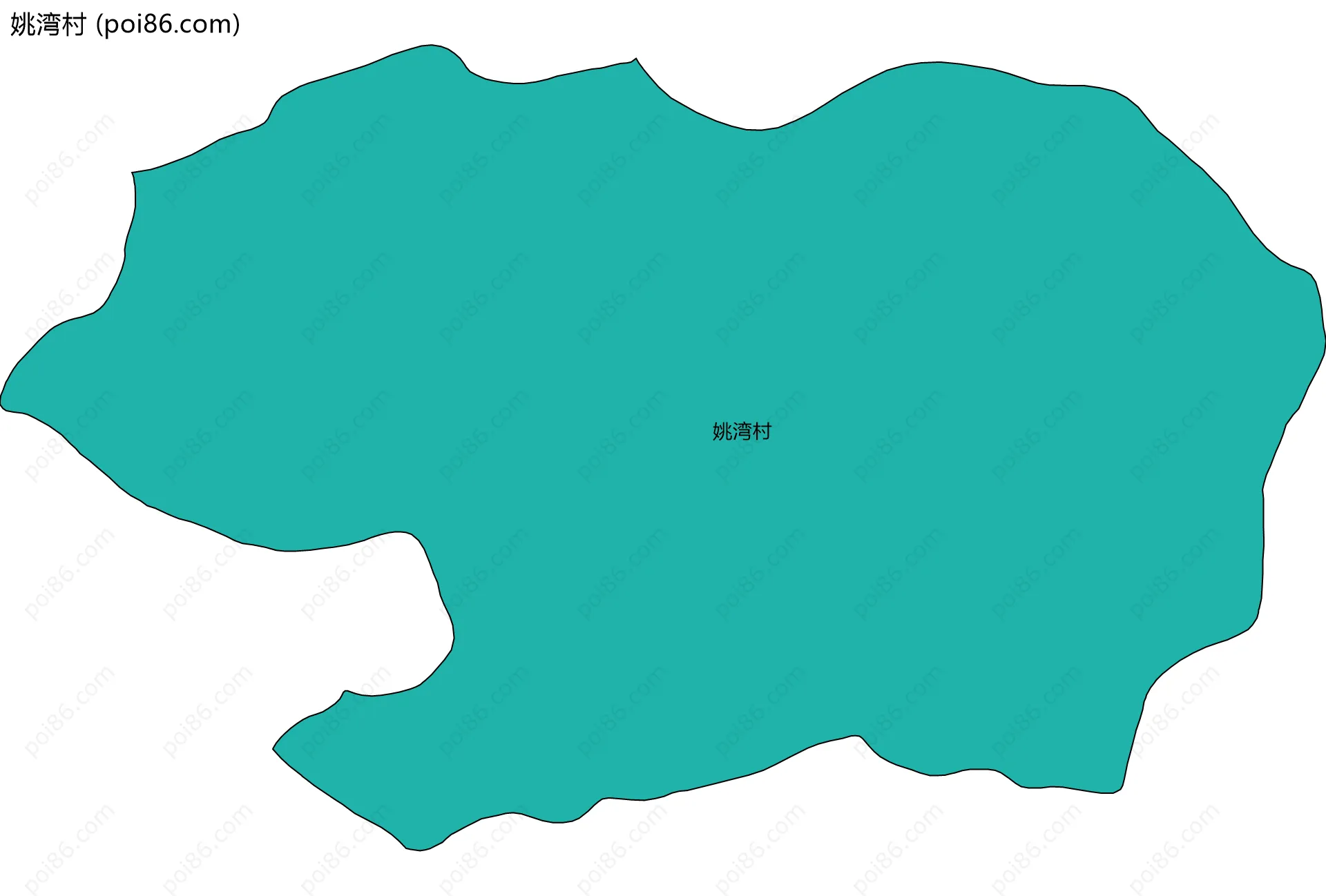 姚湾村边界地图