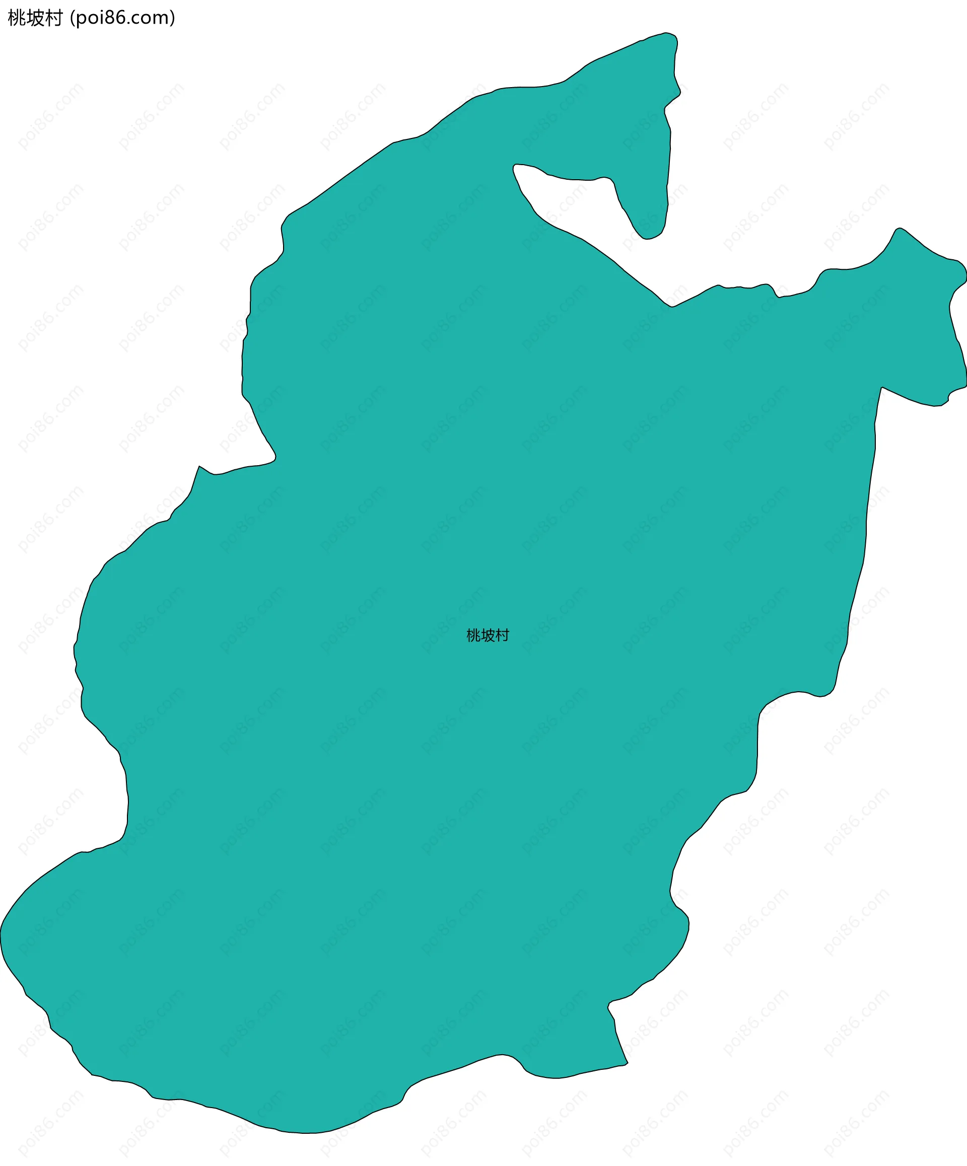 桃坡村边界地图
