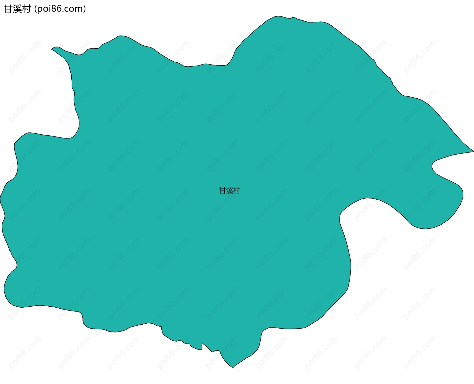 甘溪村边界地图