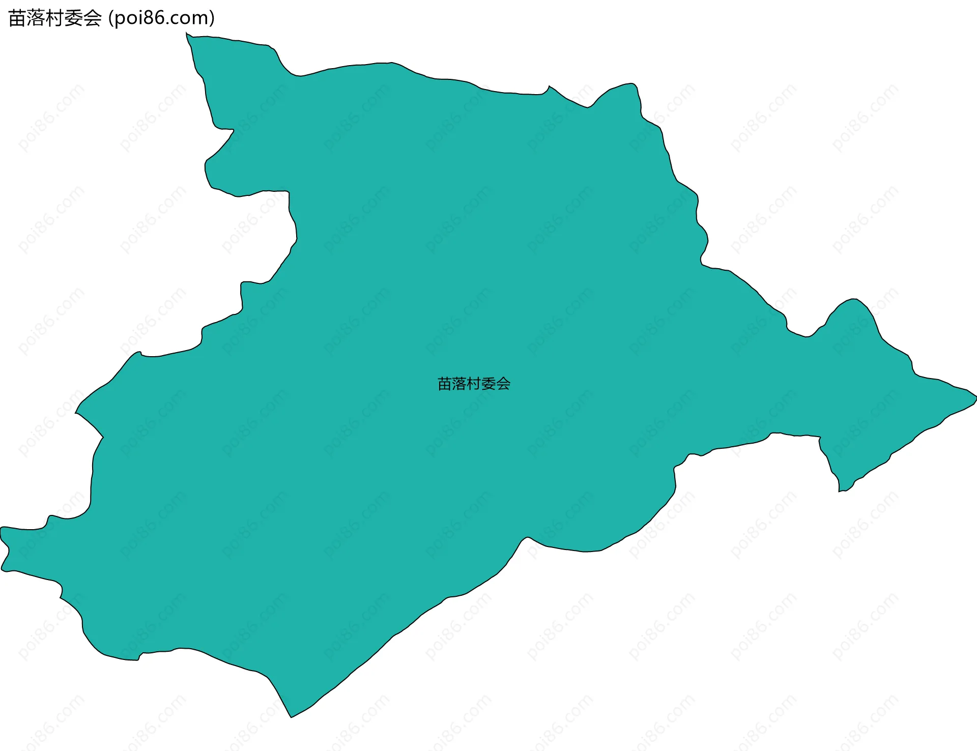 苗落村委会边界地图