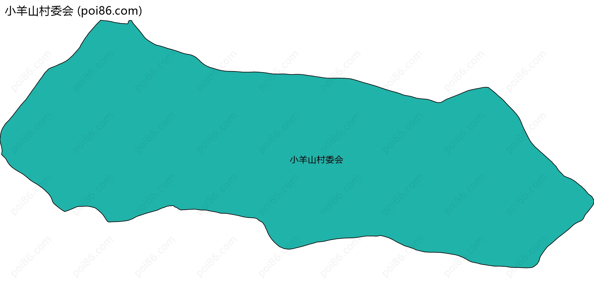 小羊山村委会边界地图