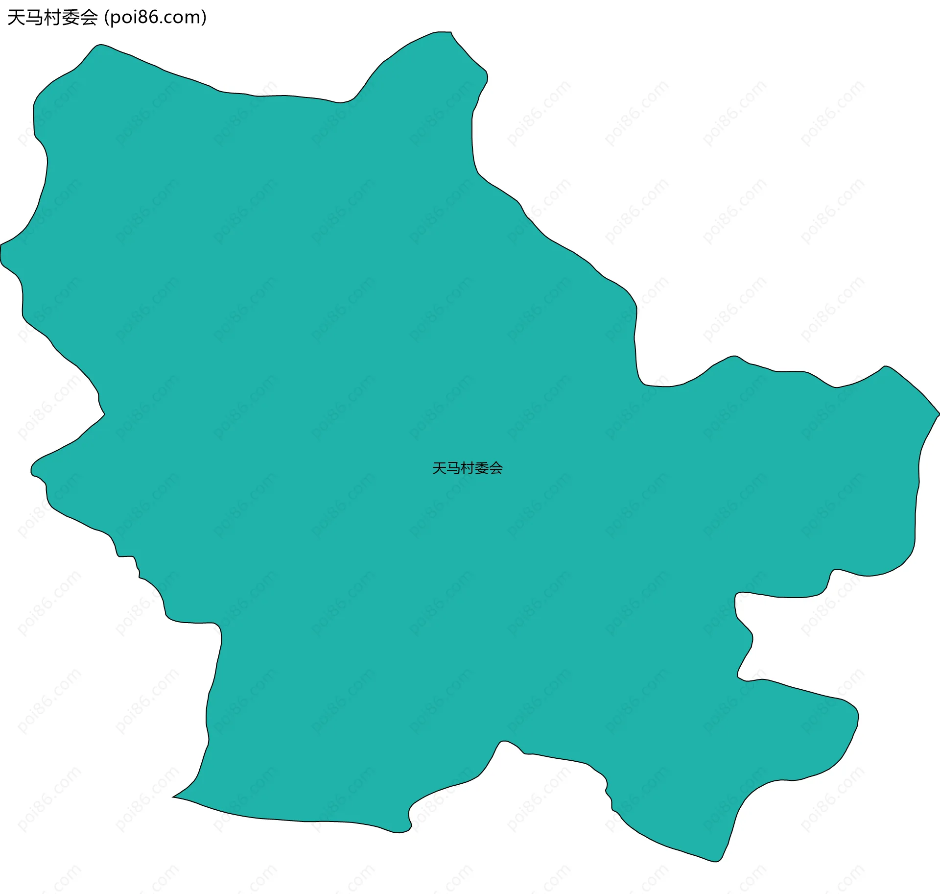 天马村委会边界地图