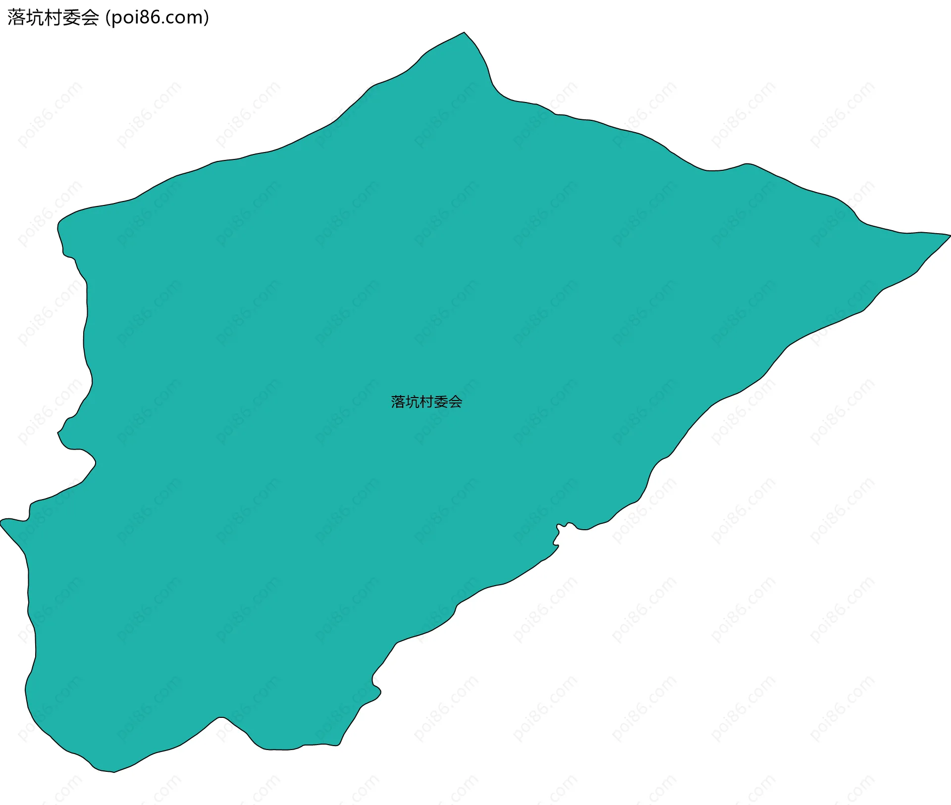 落坑村委会边界地图